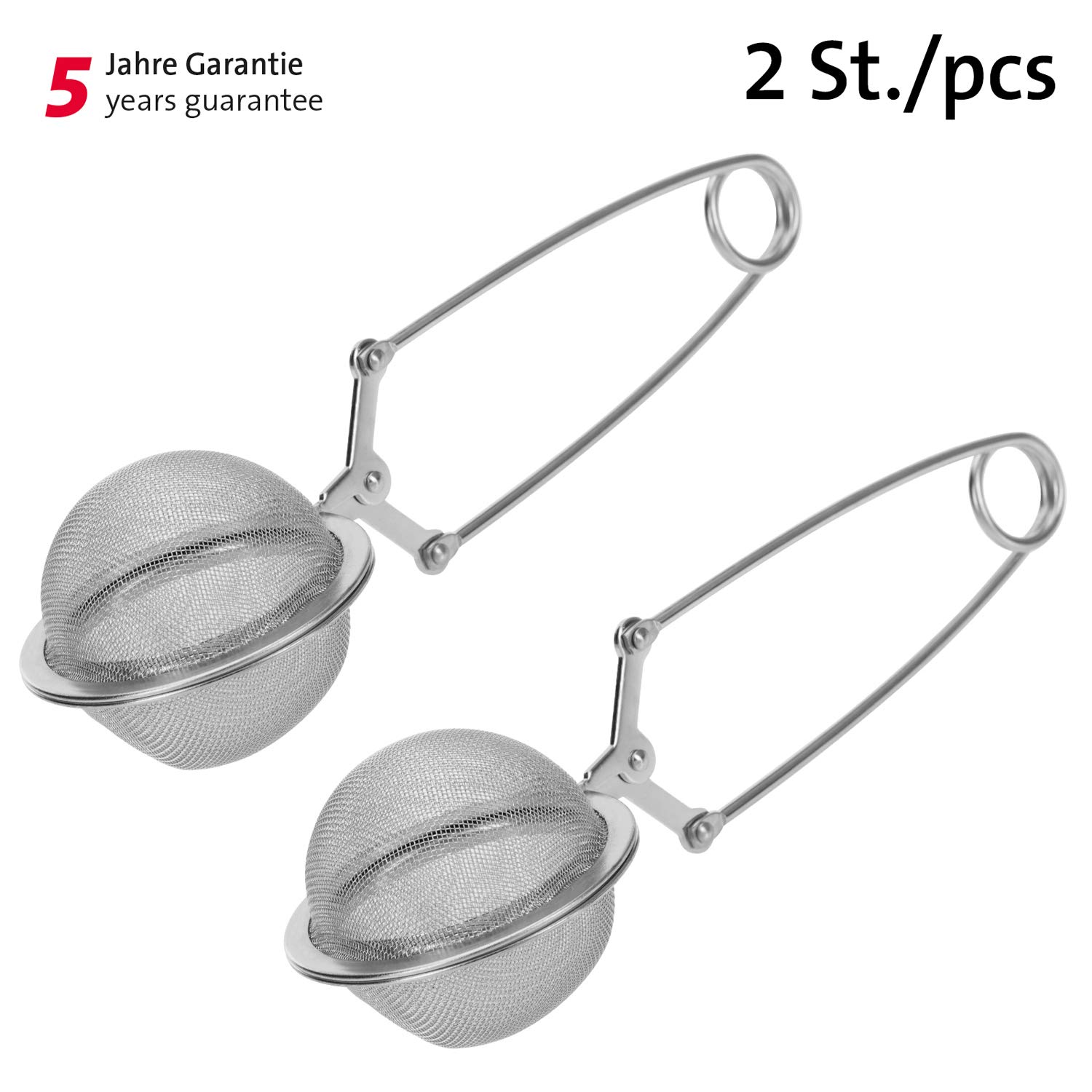 westmark-teatime-153322e3-lot-de-2-passoires-th-pliantes-m-canisme-ressort-acier image 2