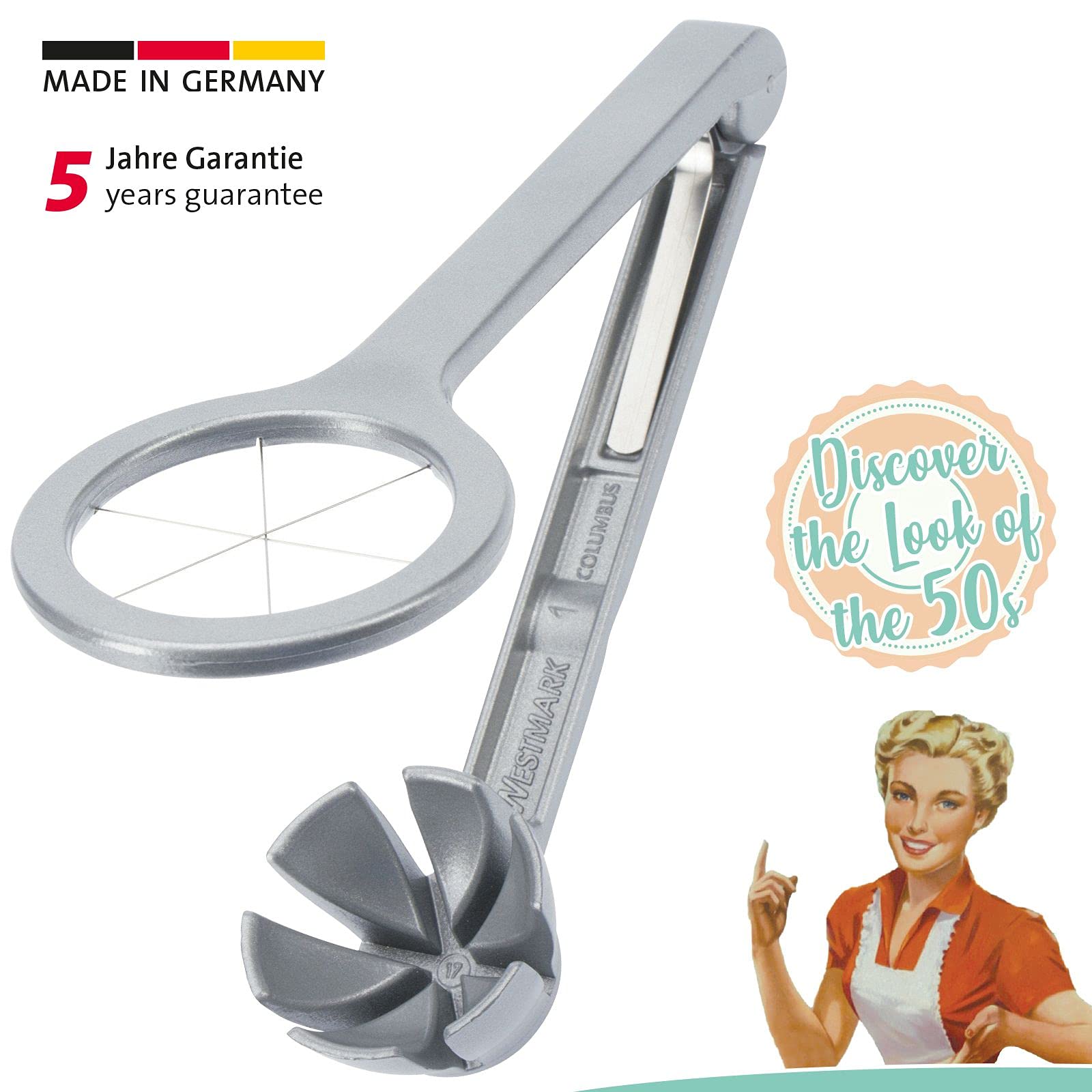 westmark-coupe-uf-dur-retro-columbus-1060rt60-en-aluminium-argent-18-1-x-6-4-x-2 image 2