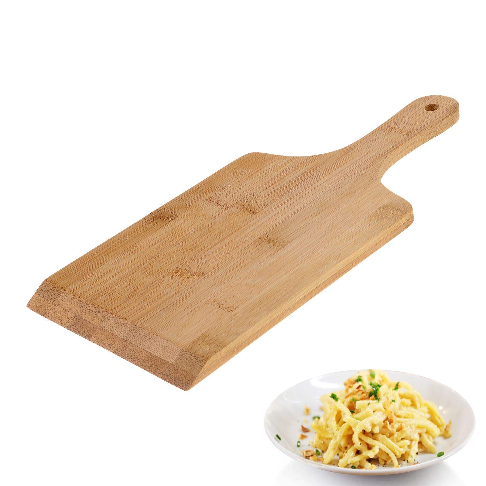 westmark-ko-planche-sp-tzle-en-bois-32-x-14-cm-avec-poign-e-brun-naturel-6114224 image 1