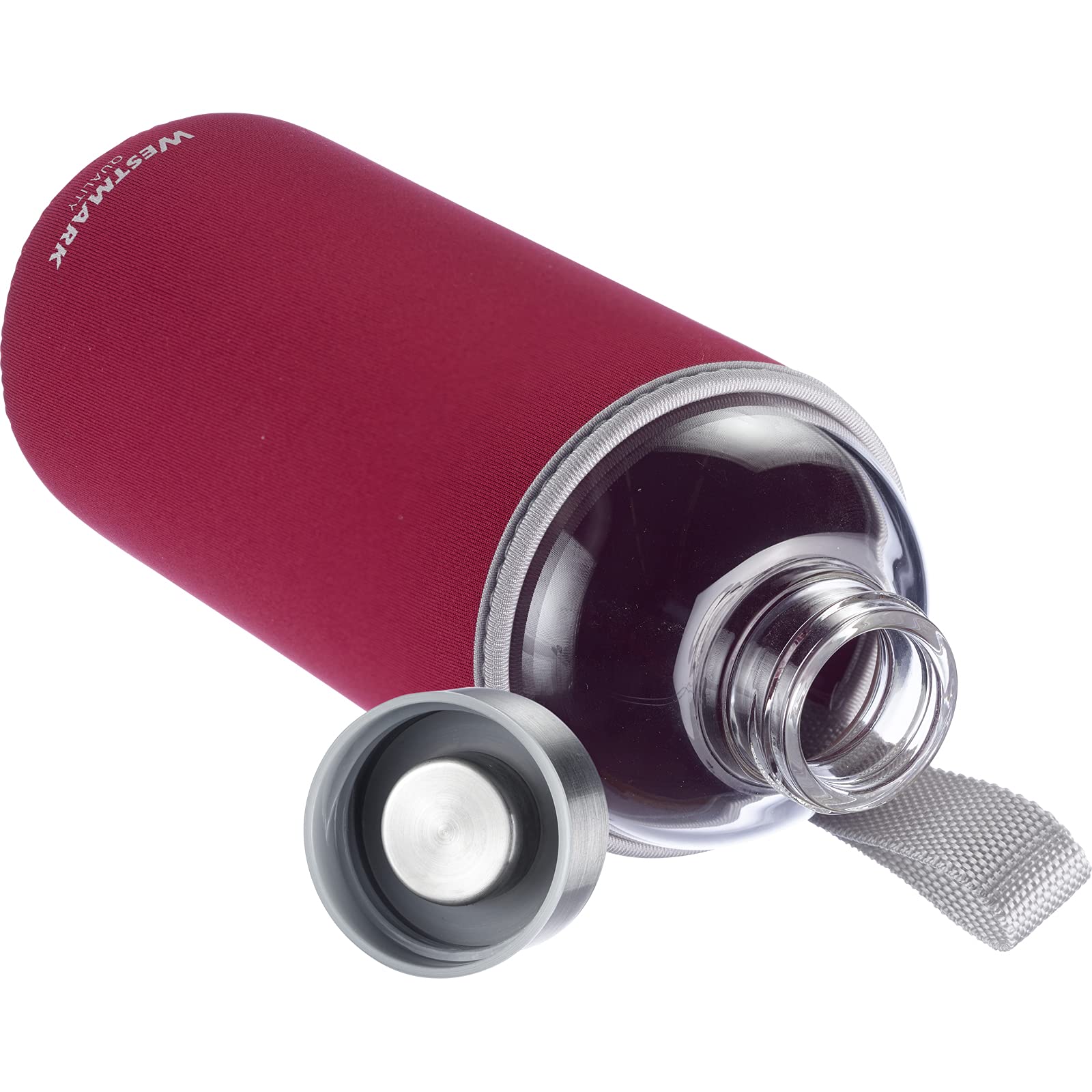 westmark-viva-set-de-2-gourdes-en-verre-1000-ml-avec-housses-de-protection-sans- image 3