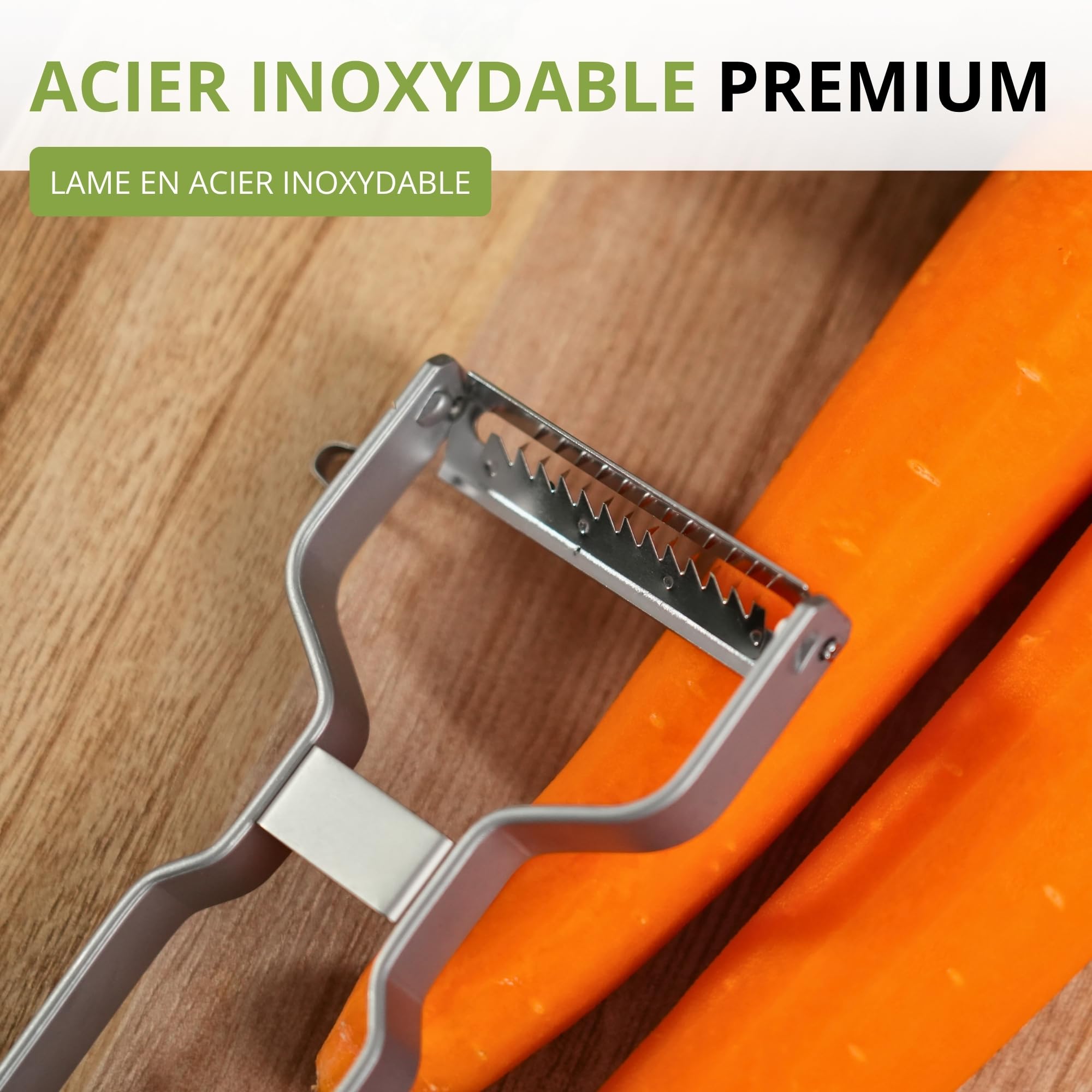 westmark-coupe-l-gumes-julienne-en-acier-inoxydable-lame-dentel-e-pour-bandes-de image 4