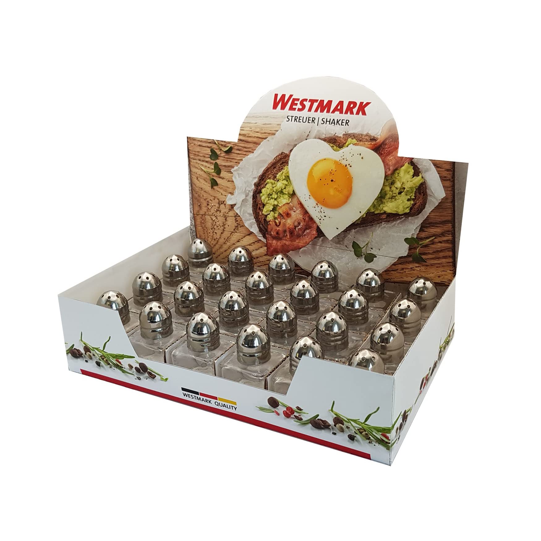 westmark-63072611-mini-pr-sentoir-universel-24-saupoudreuses-en-verre-et-acier-i image 2