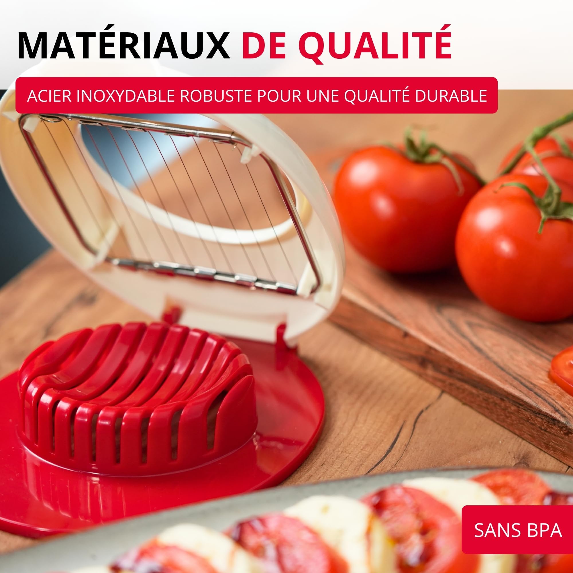 westmark-caprese-coupe-mozzarella-10-fils-en-acier-inoxydable-tension-individuel image 7
