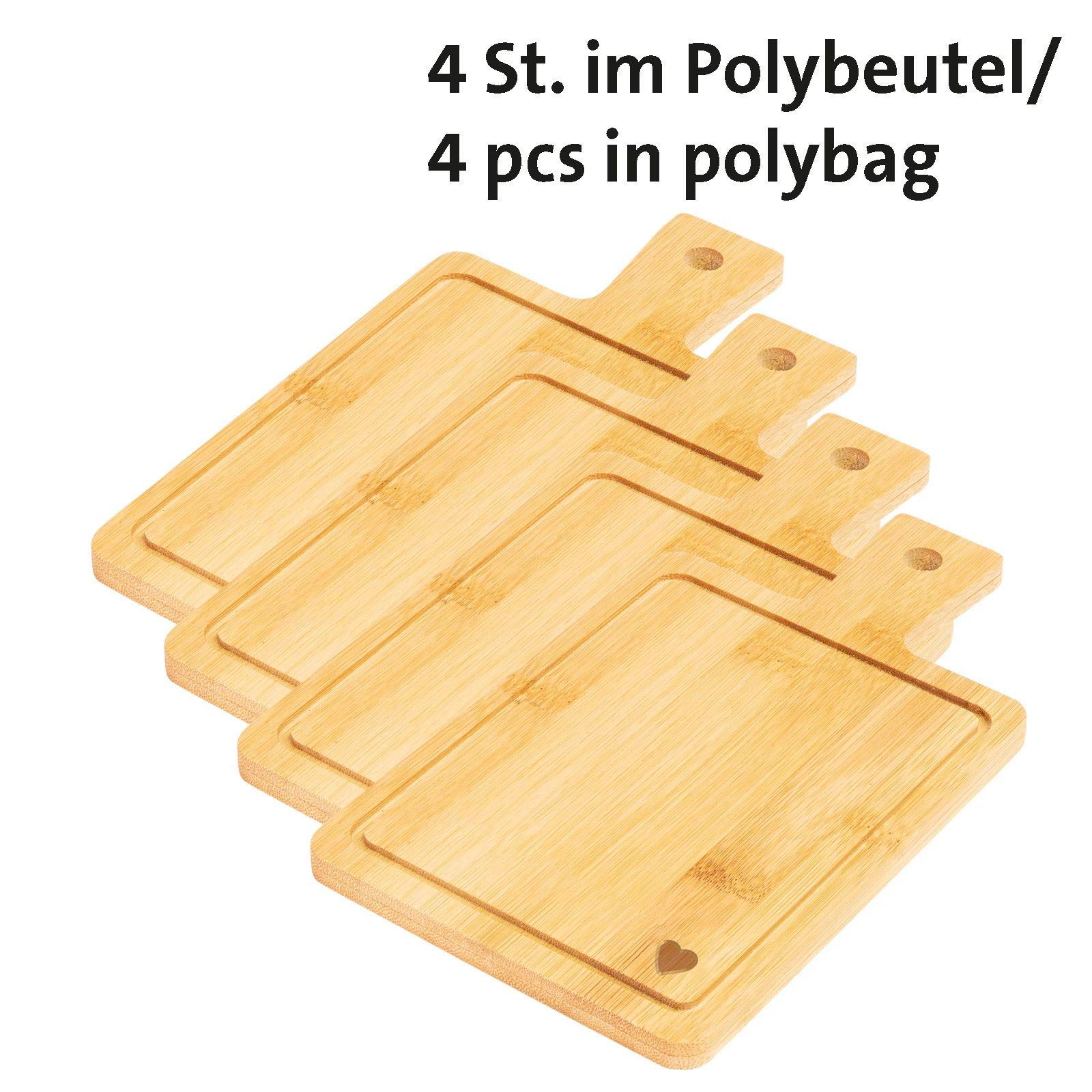 westmark-friends-lot-de-4-assiettes-tapas-en-bambou-19-x-11-cm-plateaux-de-servi image 5