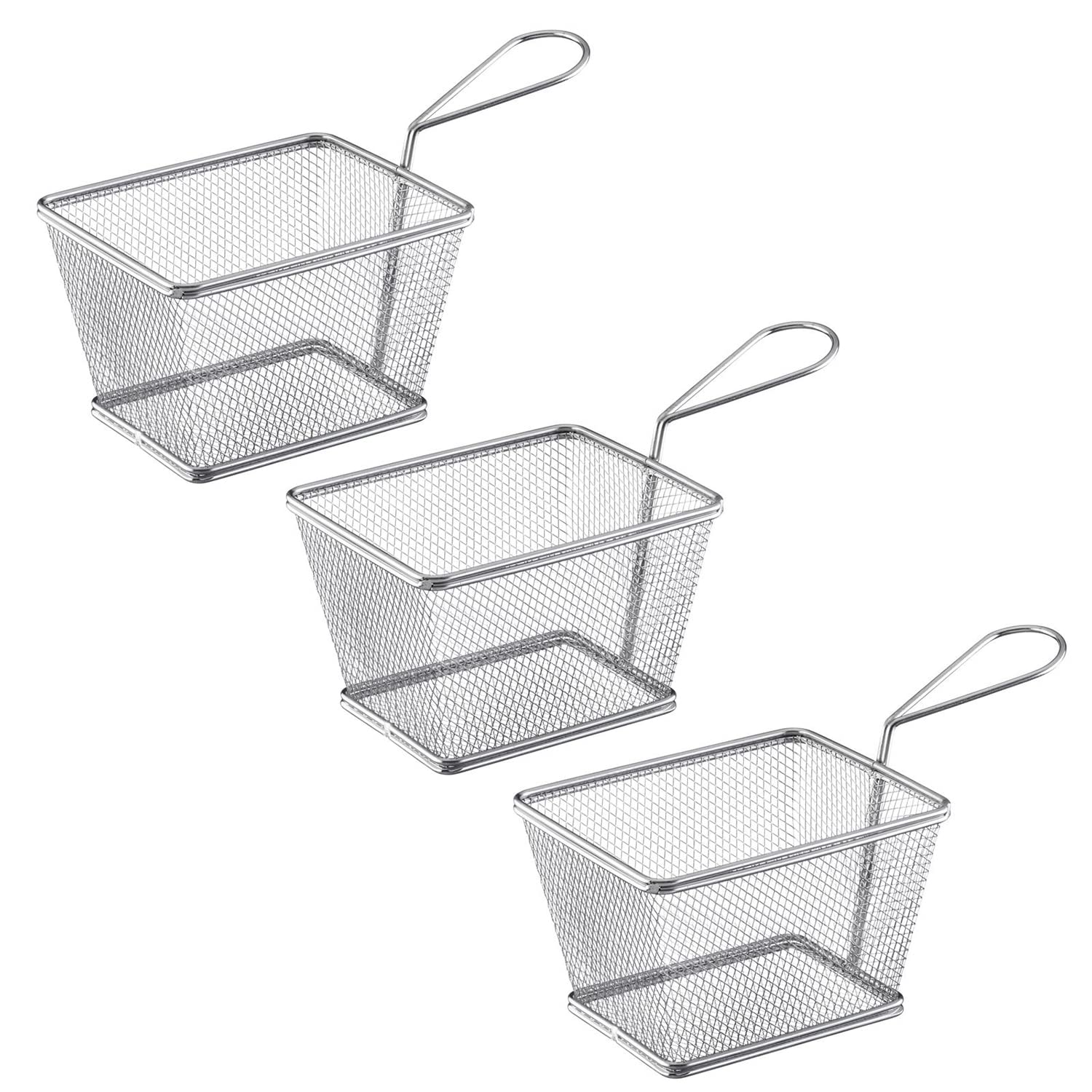 westmark-691022e2-tapas-friends-lot-de-3-paniers-frites-en-acier-inoxydable-18-8 image 1