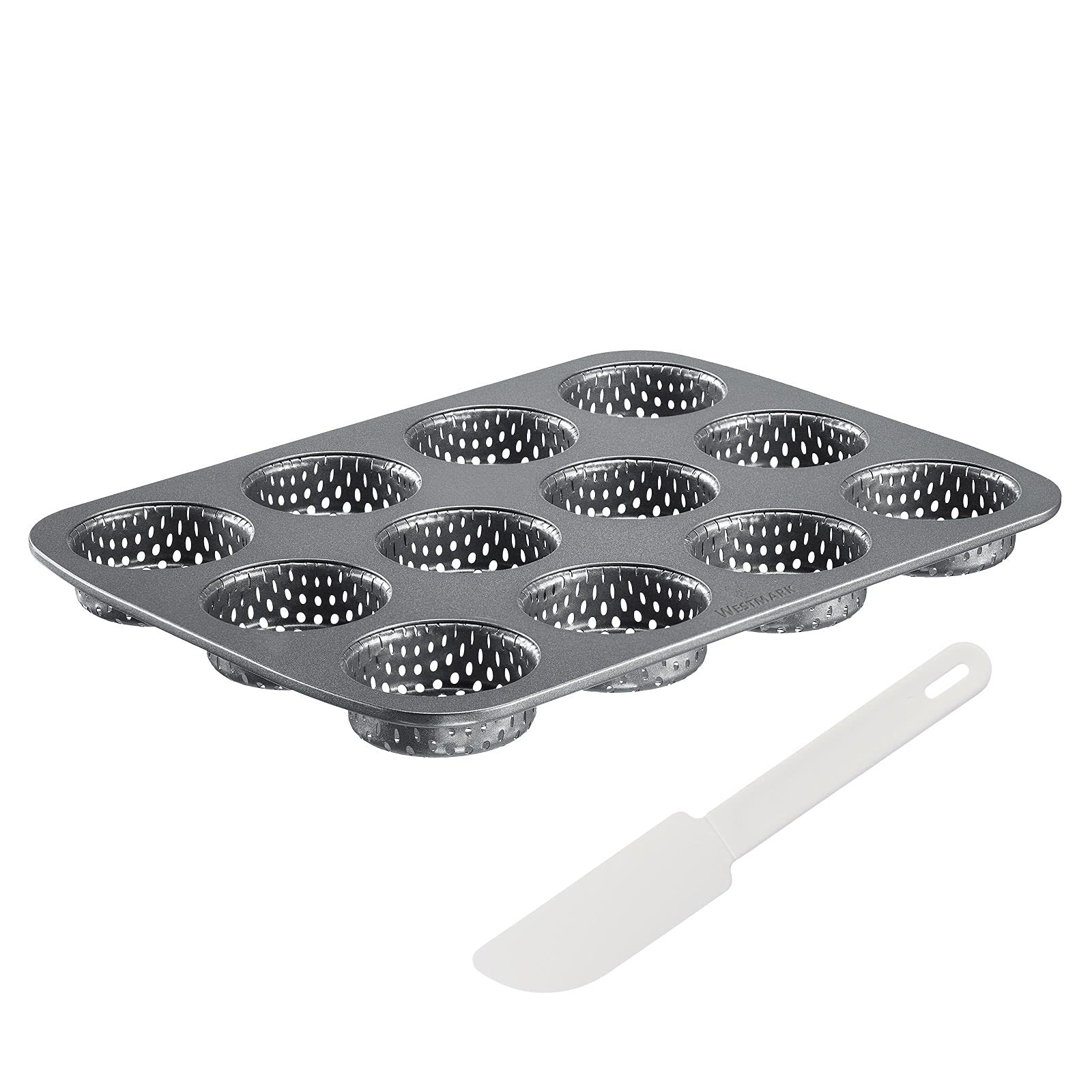 westmark-327122e6-moule-mini-burgers-12-buns-d-mouleur-g-teau-acier-antiadh-sif- image 1