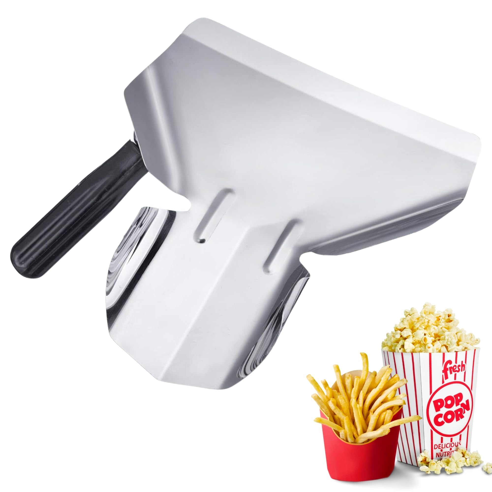 westmark-91272270-pelle-professionnelle-popcorn-frites-en-acier-inoxydable-poign image 1