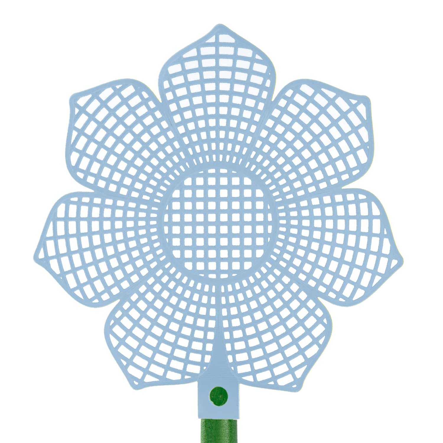 westmark-509522e3-lot-de-3-tapettes-mouches-fleur-en-plastique-vert-couleurs-ass image 3