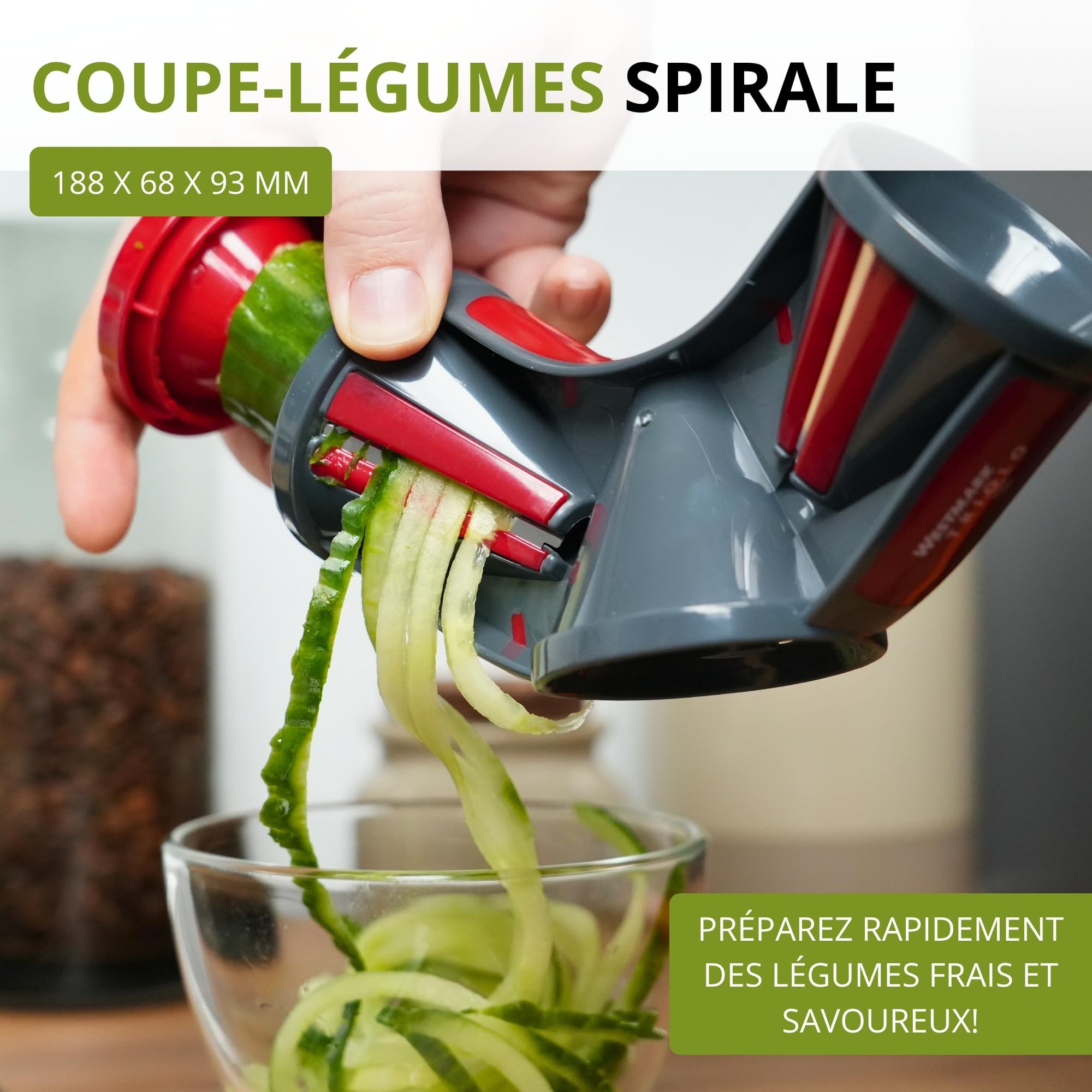 westmark-coupe-l-gumes-en-spirale-triolo-3-lames-et-r-servoirs-acier-inoxydable- image 2