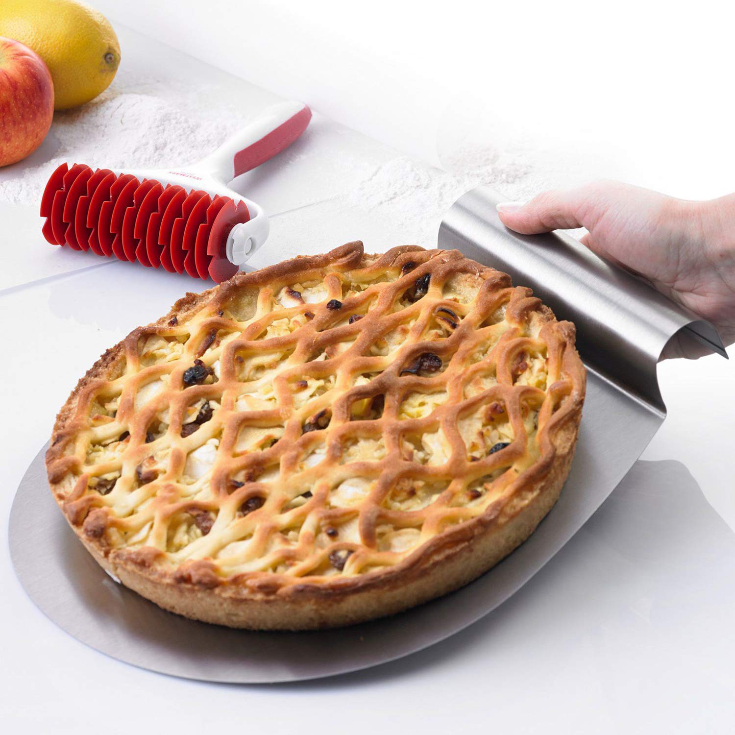 westmark-pelle-g-teau-pizza-26-cm-en-acier-inoxydable-bord-arrondi-argent-314222 image 7