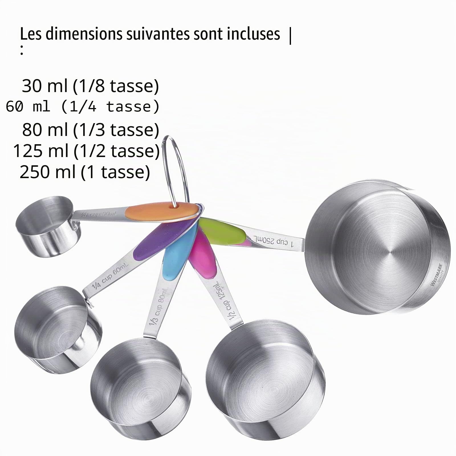 westmark-30612270-set-de-5-cuill-res-doseuses-embo-tables-pour-cuisine-et-p-tiss image 7