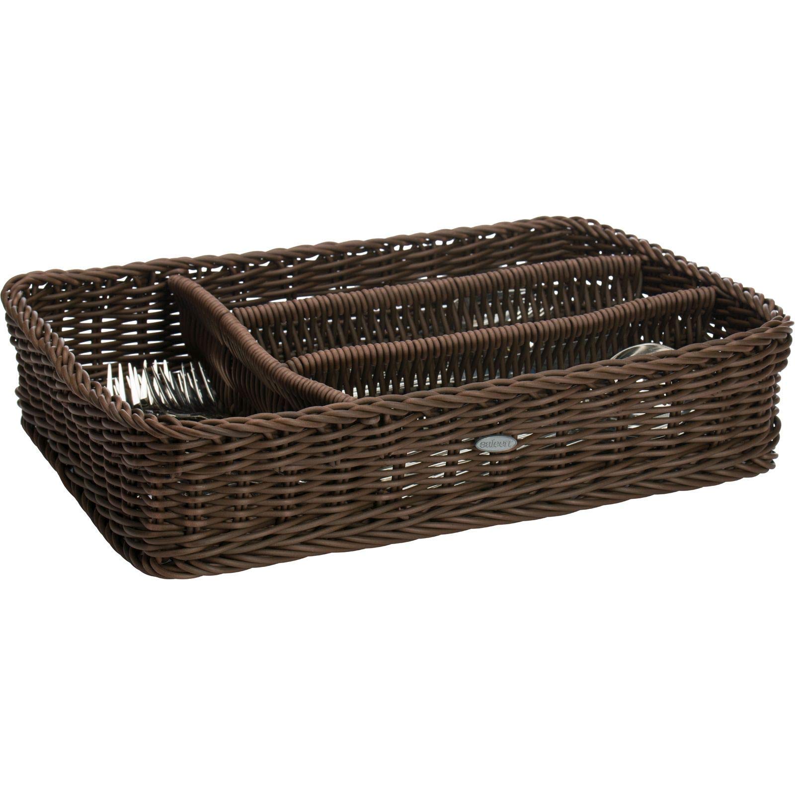 westmark-saleen-2038807-grand-panier-couverts-marron-ca-39-5-x-28-x-8-5-cm-vanne image 1