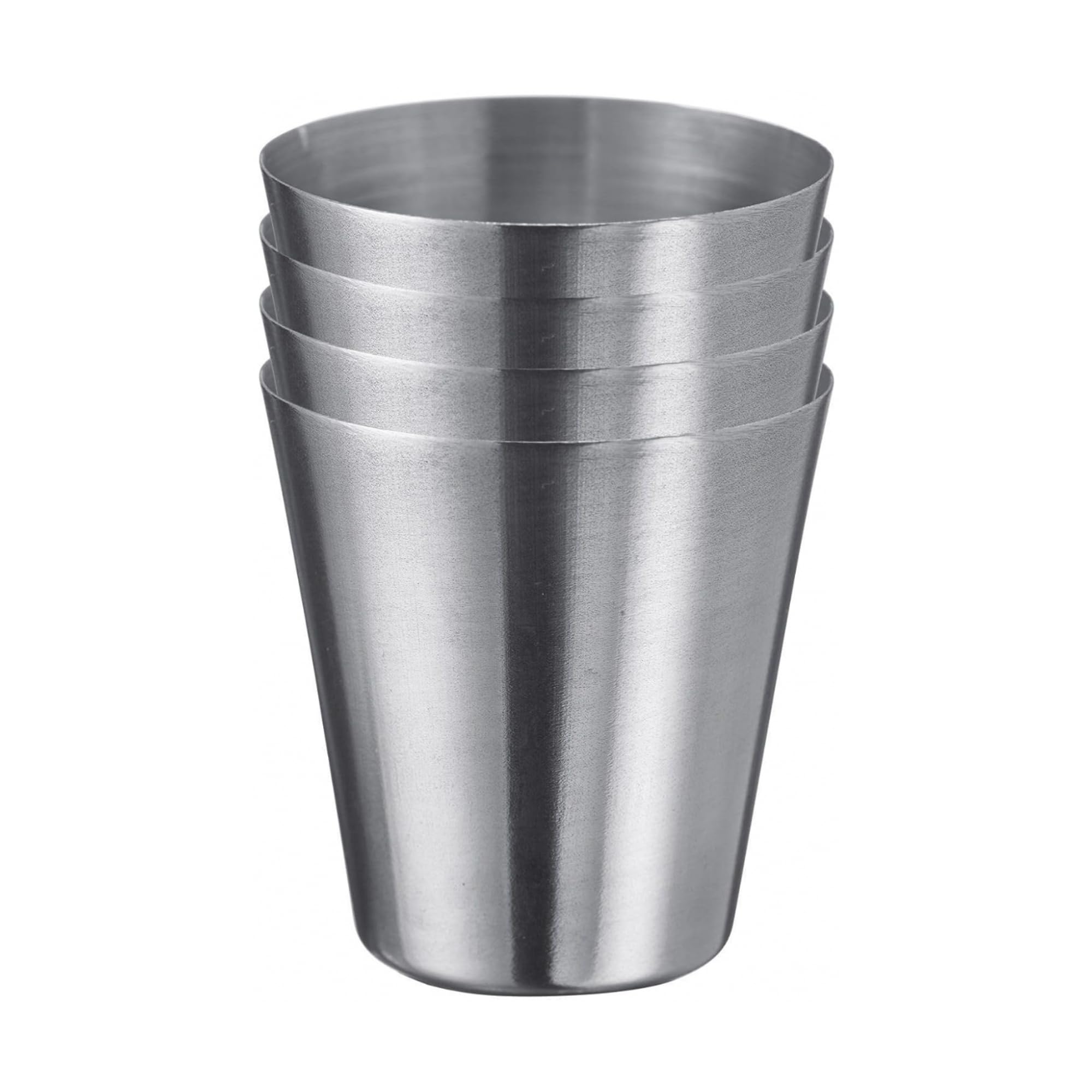 westmark-mendo-61583360-lot-de-4-mini-verres-liqueur-en-acier-inoxydable-18-8-30 image 1