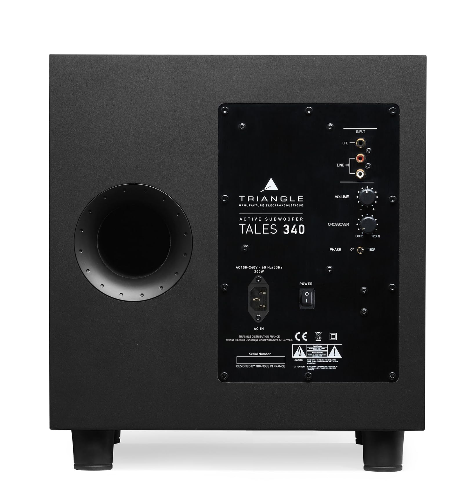 triangle-tales-340-caisson-de-basse-actif-200-w-avec-haut-parleur-25-cm-bass-ref image 3