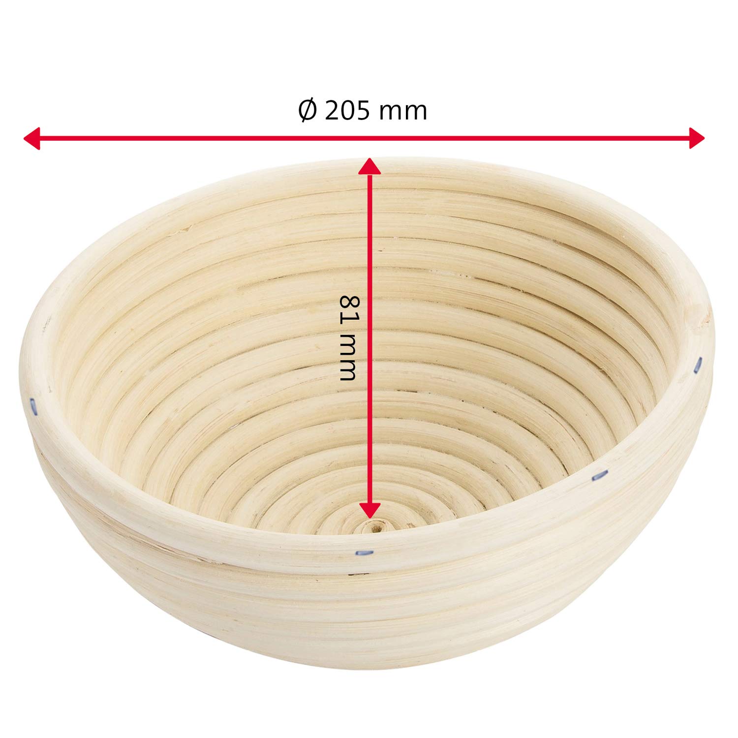 westmark-32072270-banneton-pain-rond-en-osier-naturel-20-5-cm-pour-1000-1500-g-d image 3
