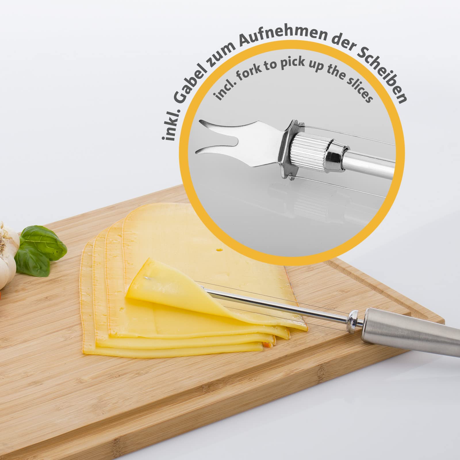 westmark-coupe-fromage-glory-avec-2-fils-de-coupe-et-t-te-fourchette-28-cm-acier image 4