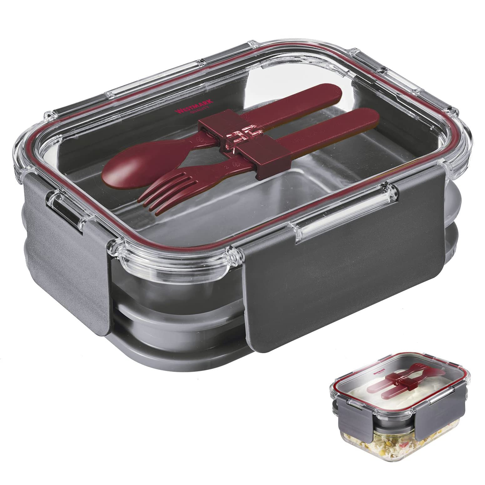 westmark-236022ea-bo-te-lunch-deux-tages-en-verre-borosilicate-1740-ml-avec-couv image 2