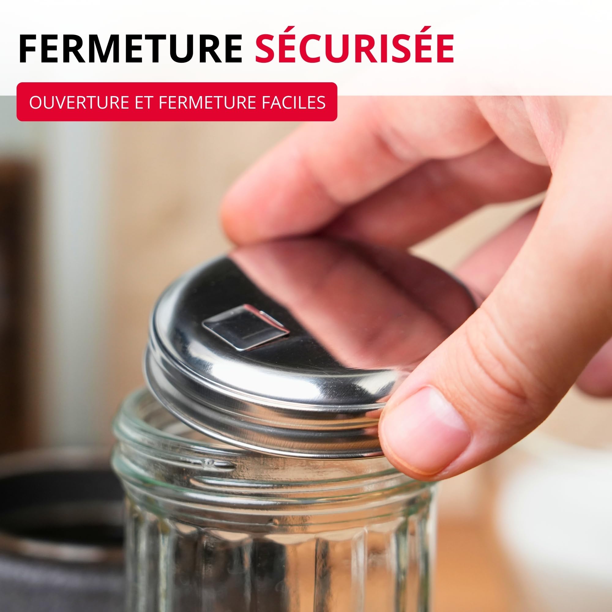 westmark-sucrier-doseur-new-york-65202260-300-ml-verre-et-acier-inoxydable-argen image 4