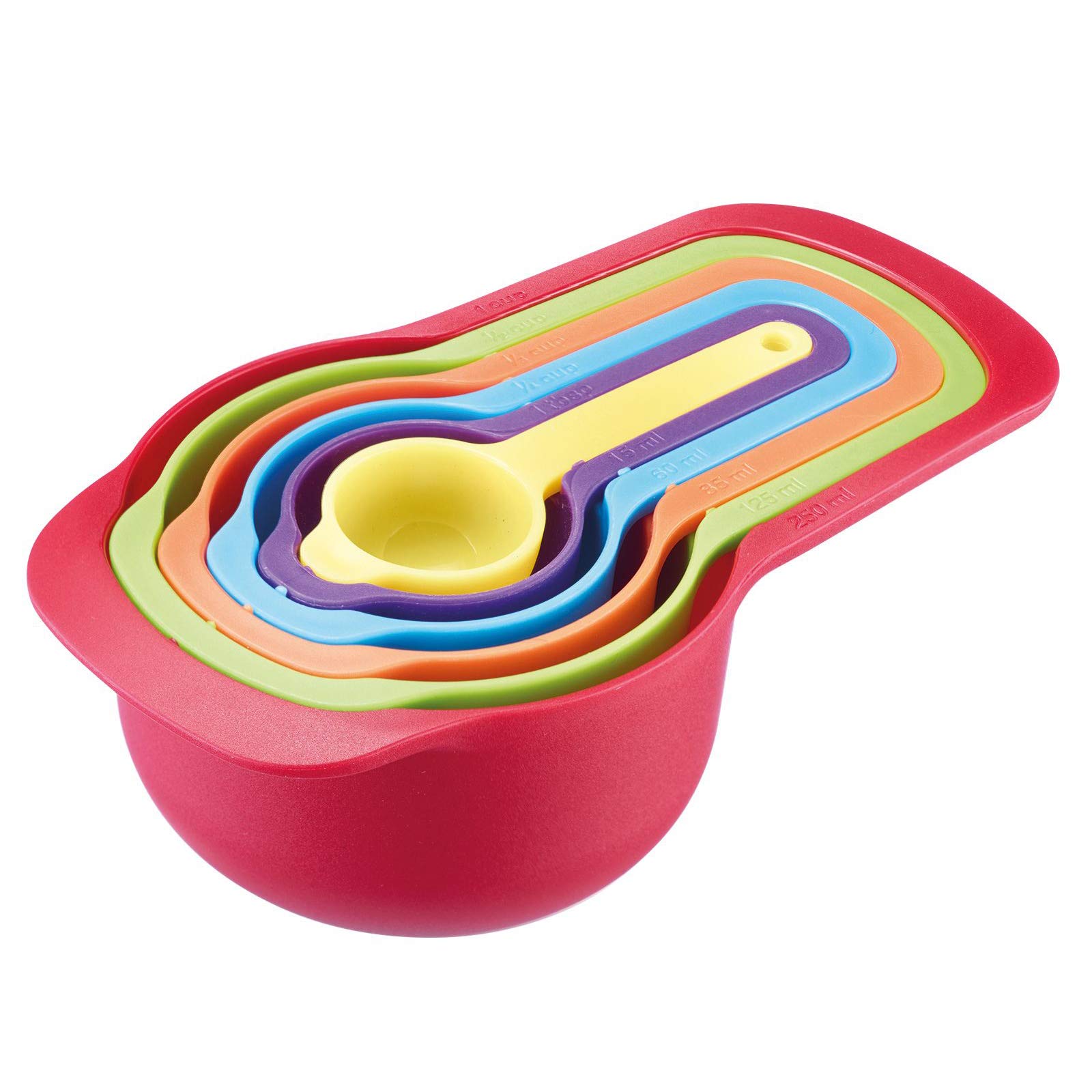 westmark-30582270-matroschka-set-de-6-cuill-res-doseuses-empilables-plastique-sa image 1