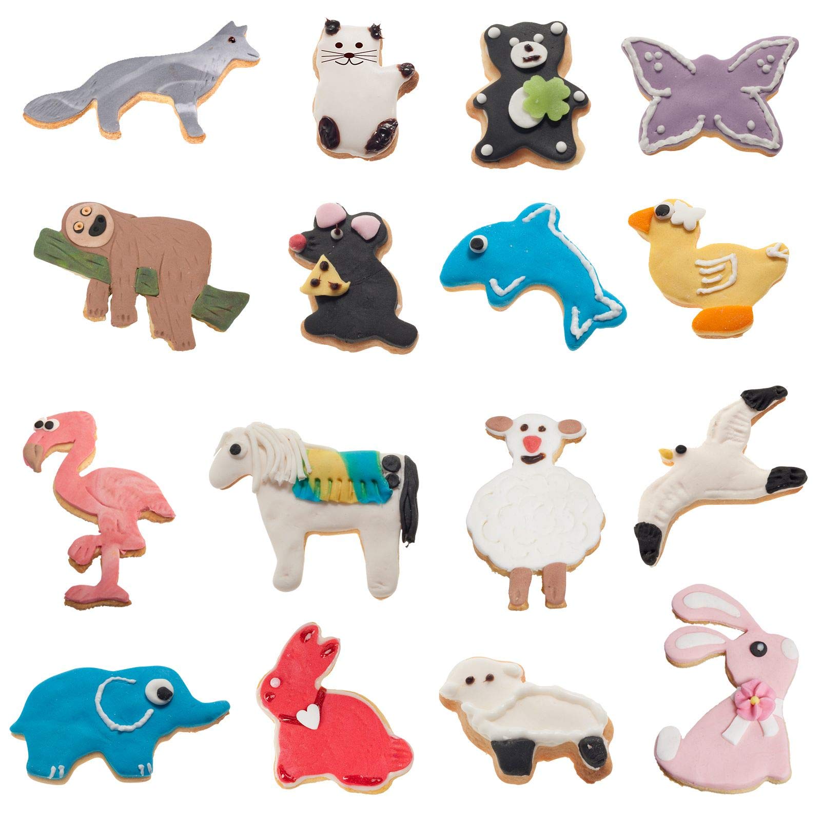 westmark-360022e6-set-de-16-emporte-pi-ces-animaux-en-acier-inoxydable image 2