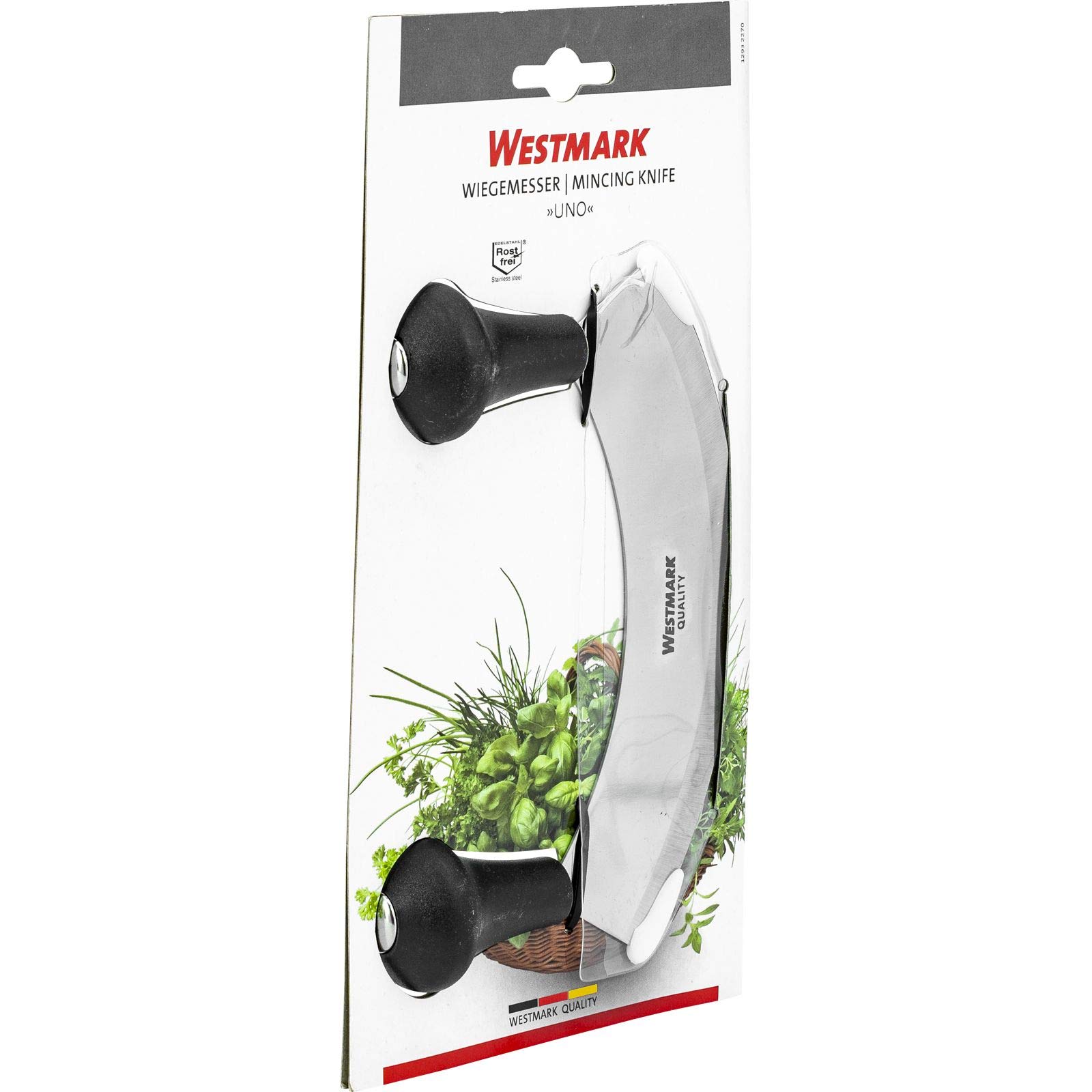 westmark-uno-couteau-hachoir-herbes-1-lame-avec-double-poign-e-coupe-pizza-acier image 6