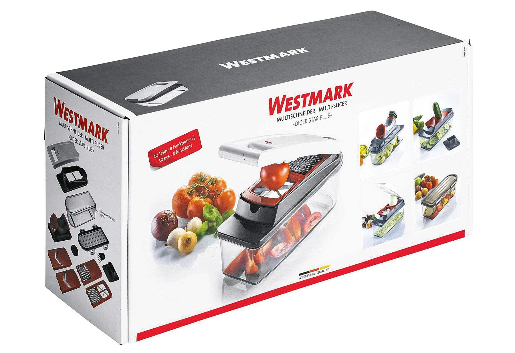 westmark-dicer-star-plus-97112260-mandoline-coupe-l-gumes-12-pi-ces-avec-r-cipie image 5