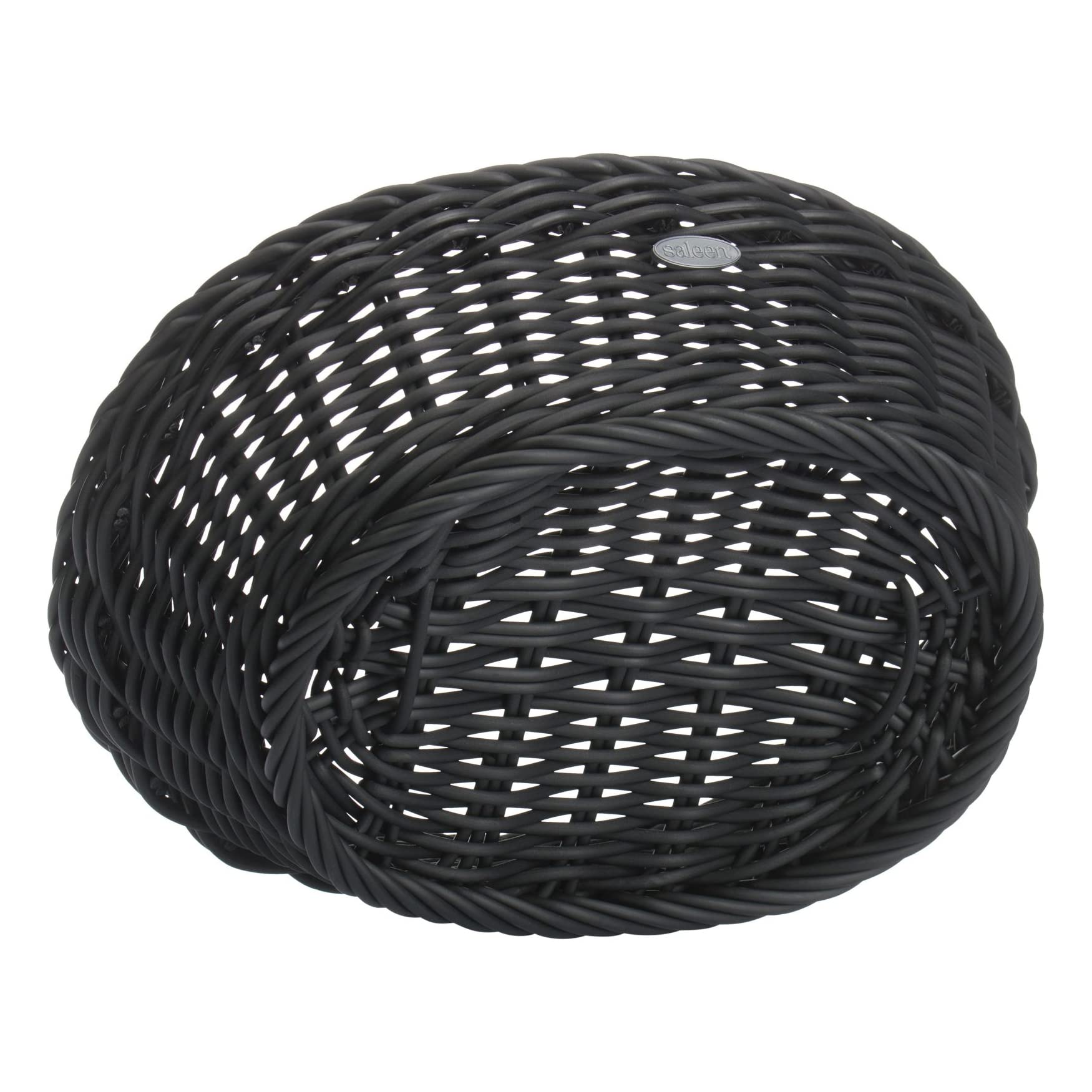 saleen-2038919-corbeille-ovale-noire-tiss-e-la-main-25-5-x-19-x-8-cm-alimentaire image 4
