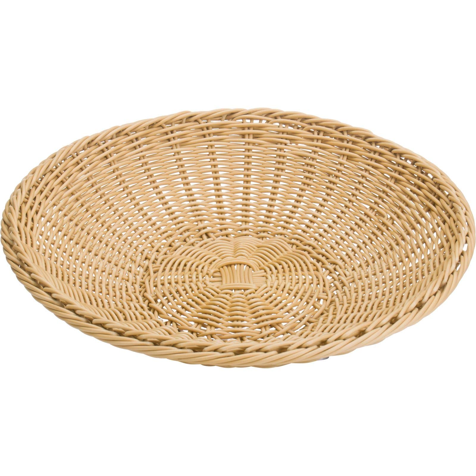 westmark-saleen-corbeille-plate-artisanale-38-x-7-5-cm-beige-vannerie-synth-tiqu image 2