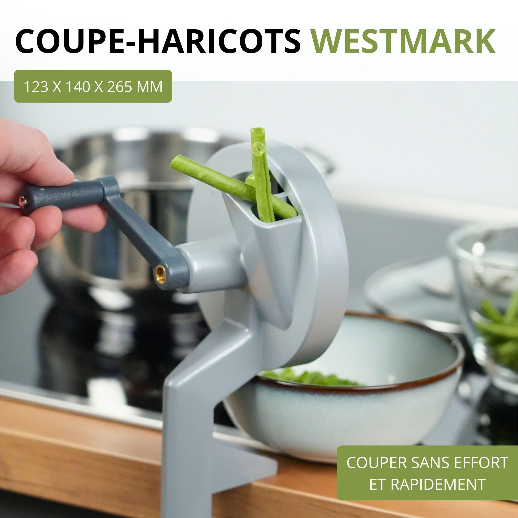 westmark-coupe-haricots-11822260-avec-2-ouvertures-de-coupe-et-pince-vis-lames-a image 2