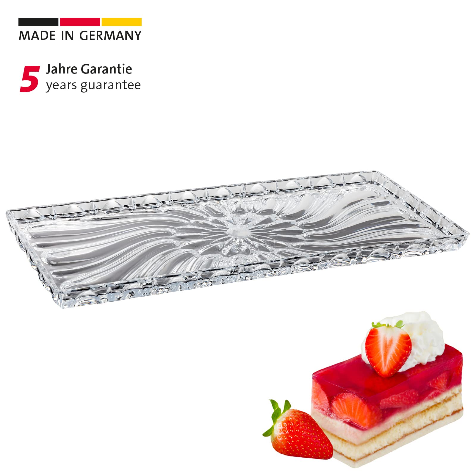 westmark-plat-tarte-et-g-teau-aspect-verre-incassable-plastique-transparent-36-c image 2