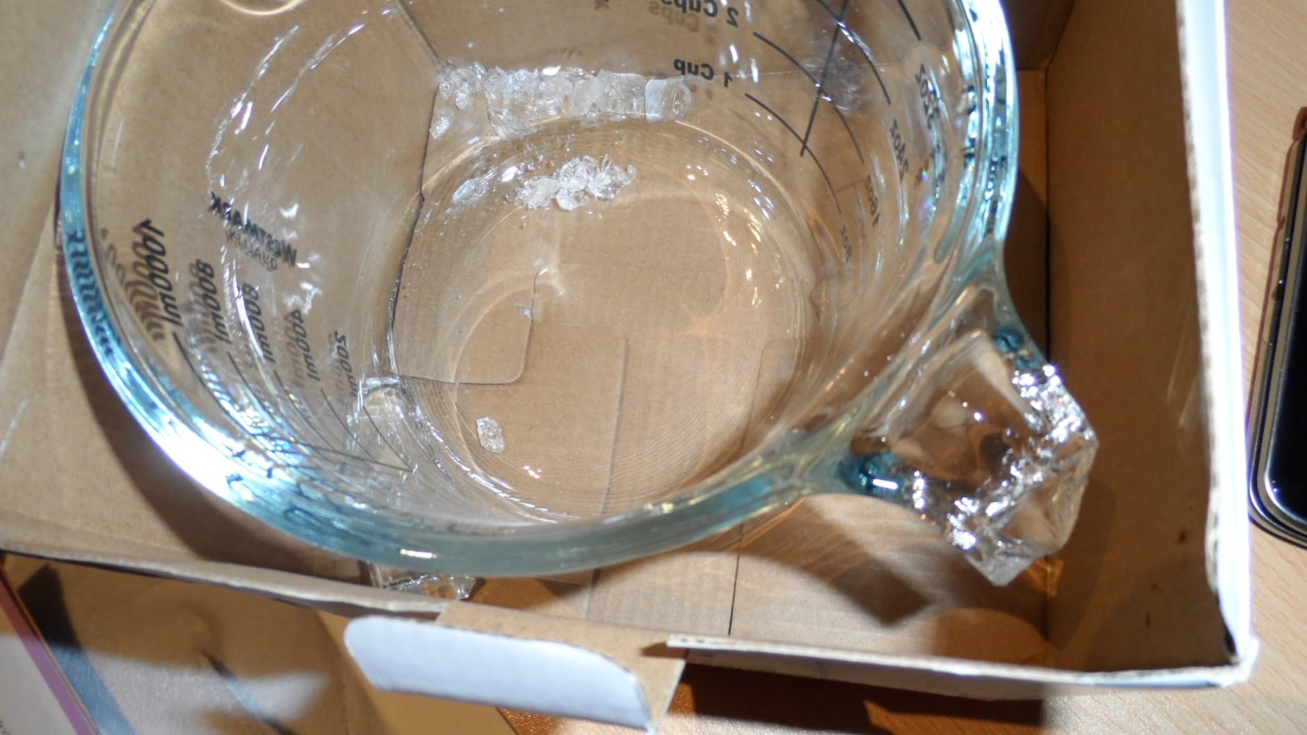 Verre de qualité, graduations bien lisibles