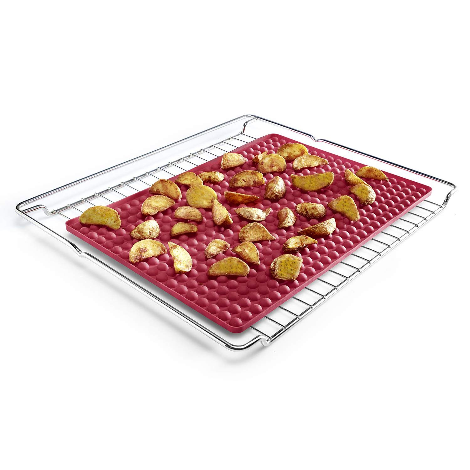 westmark-crispy-30112260-tapis-de-cuisson-et-friture-silicone-28-x-40-cm-rouge-r image 7