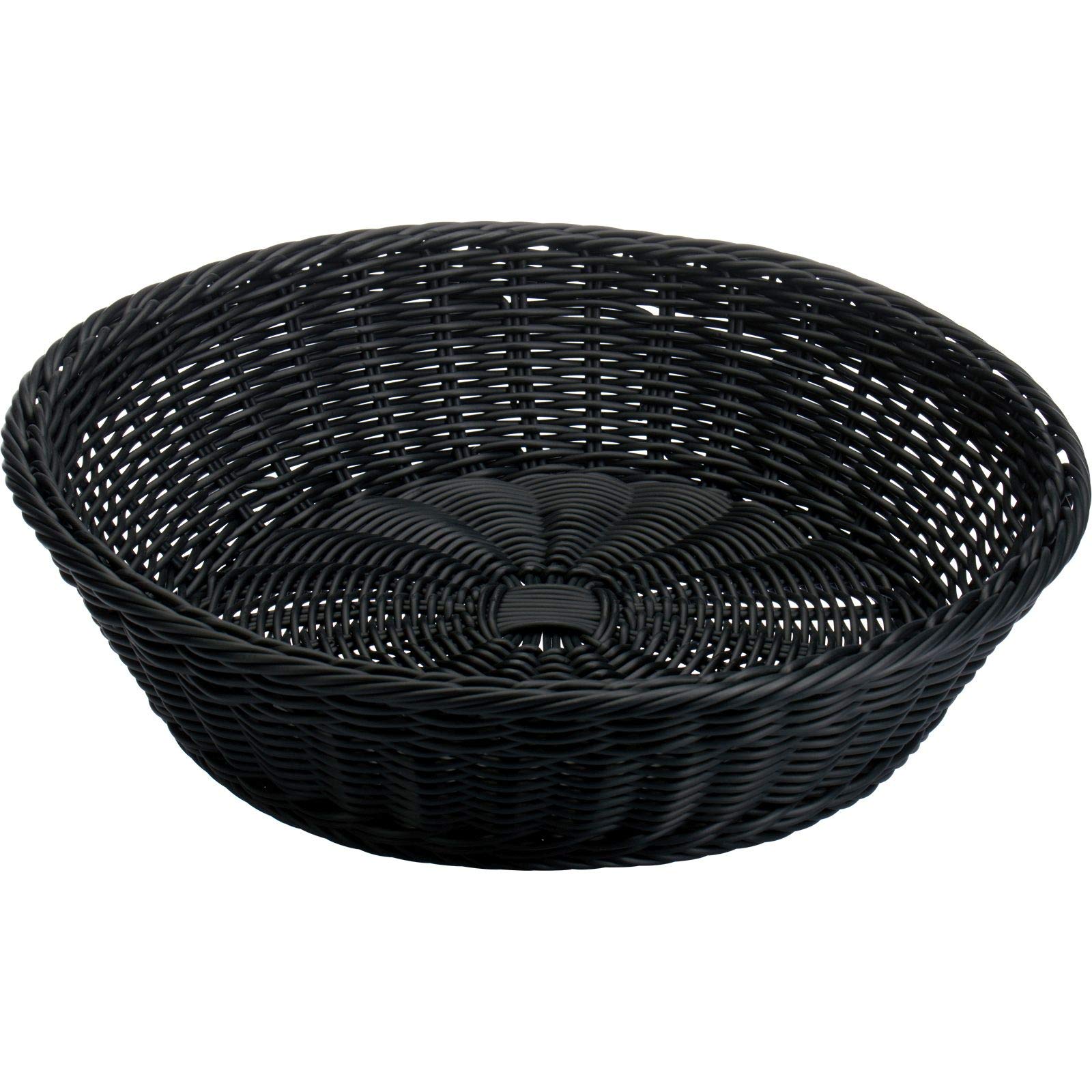 westmark-saleen-corbeille-ronde-artisanale-37-x-9-cm-noir-vannerie-synth-tique-r image 2