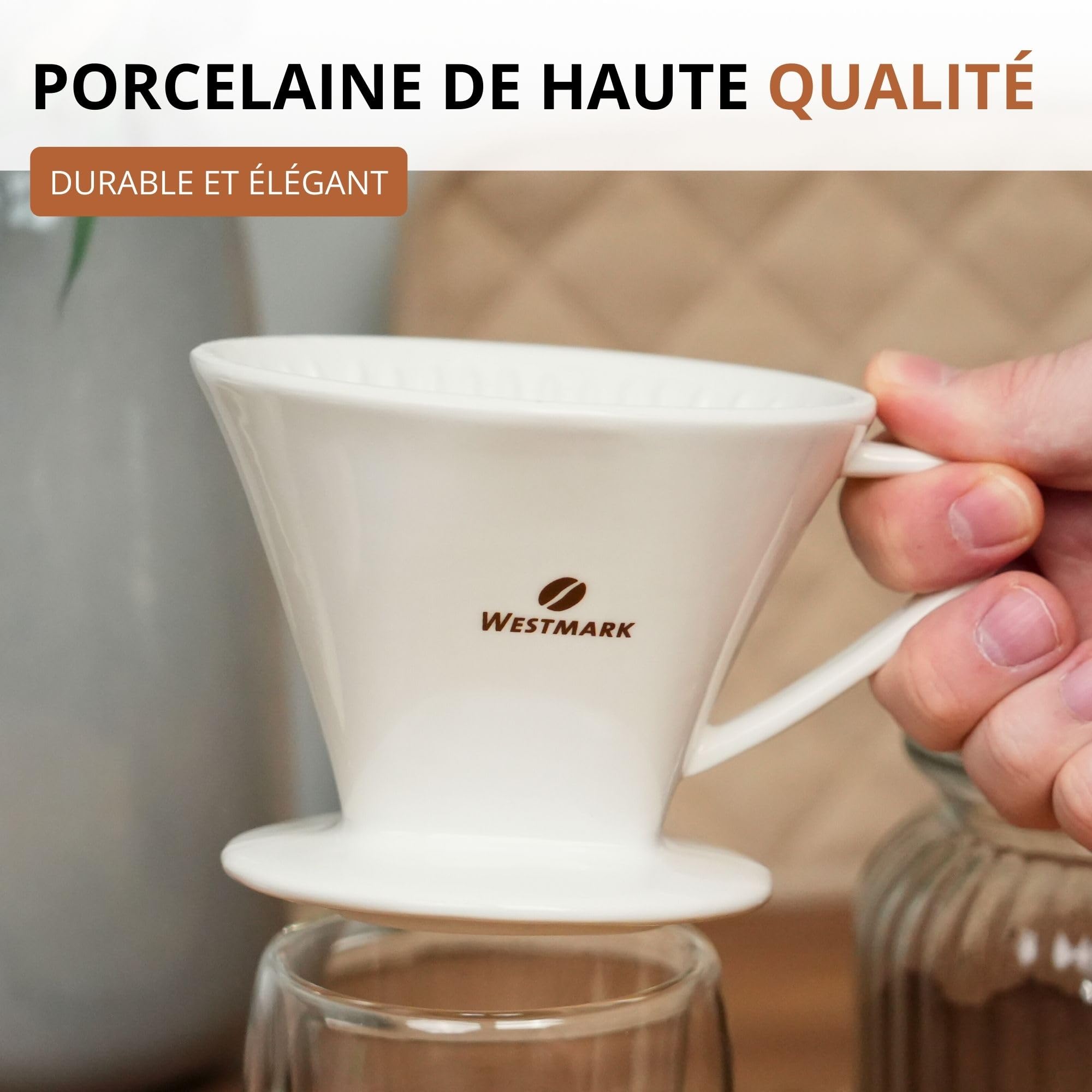 westmark-24472260-brasilia-porte-filtre-caf-en-porcelaine-taille-2-pour-2-tasses image 7