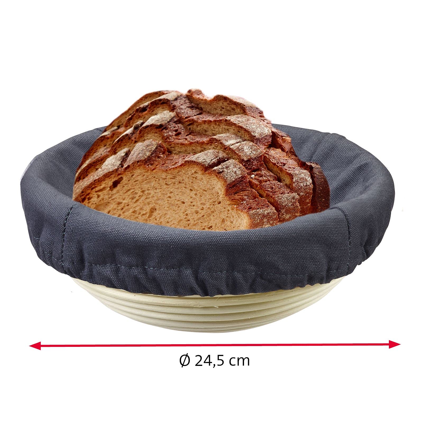 westmark-3205226a-housse-pour-couffin-de-fermentation-en-coton-lining-anthracite image 5