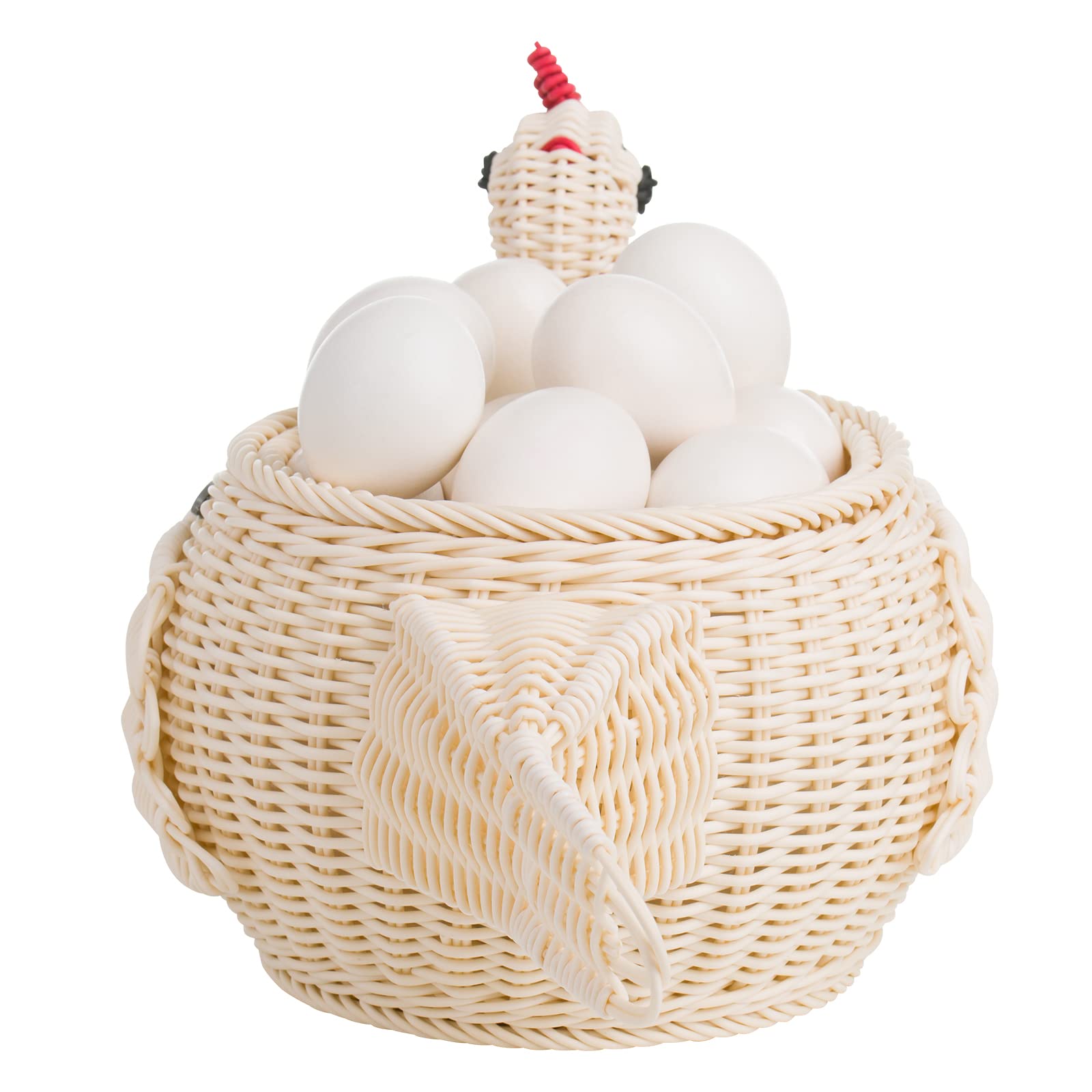 westmark-saleen-berta-panier-de-d-coration-poule-en-polypropyl-ne-tress-ivoire-3 image 4