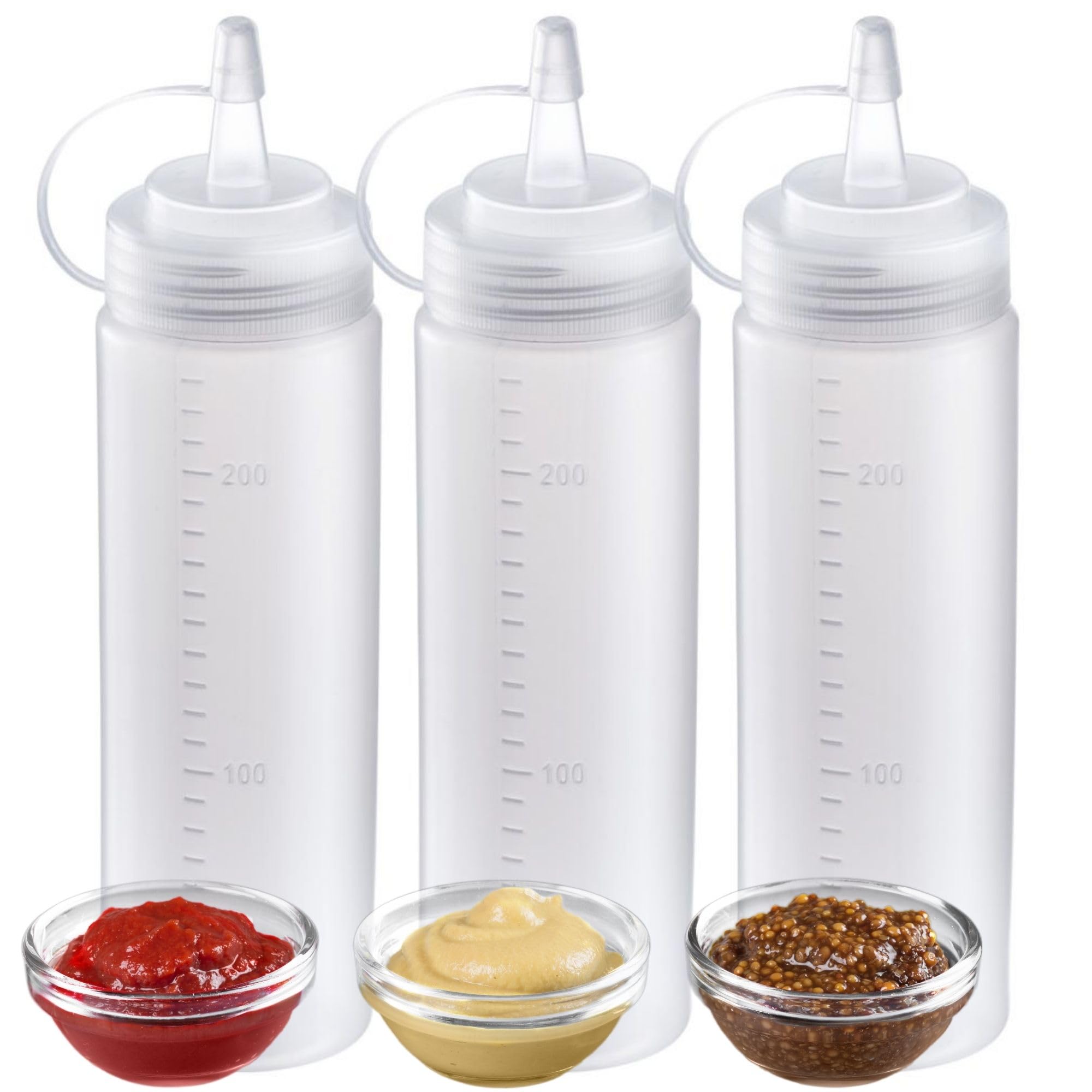 westmark-bouteilles-presser-240-ml-lot-de-3-flacons-doseurs-souples-sans-bpa-pou image 1