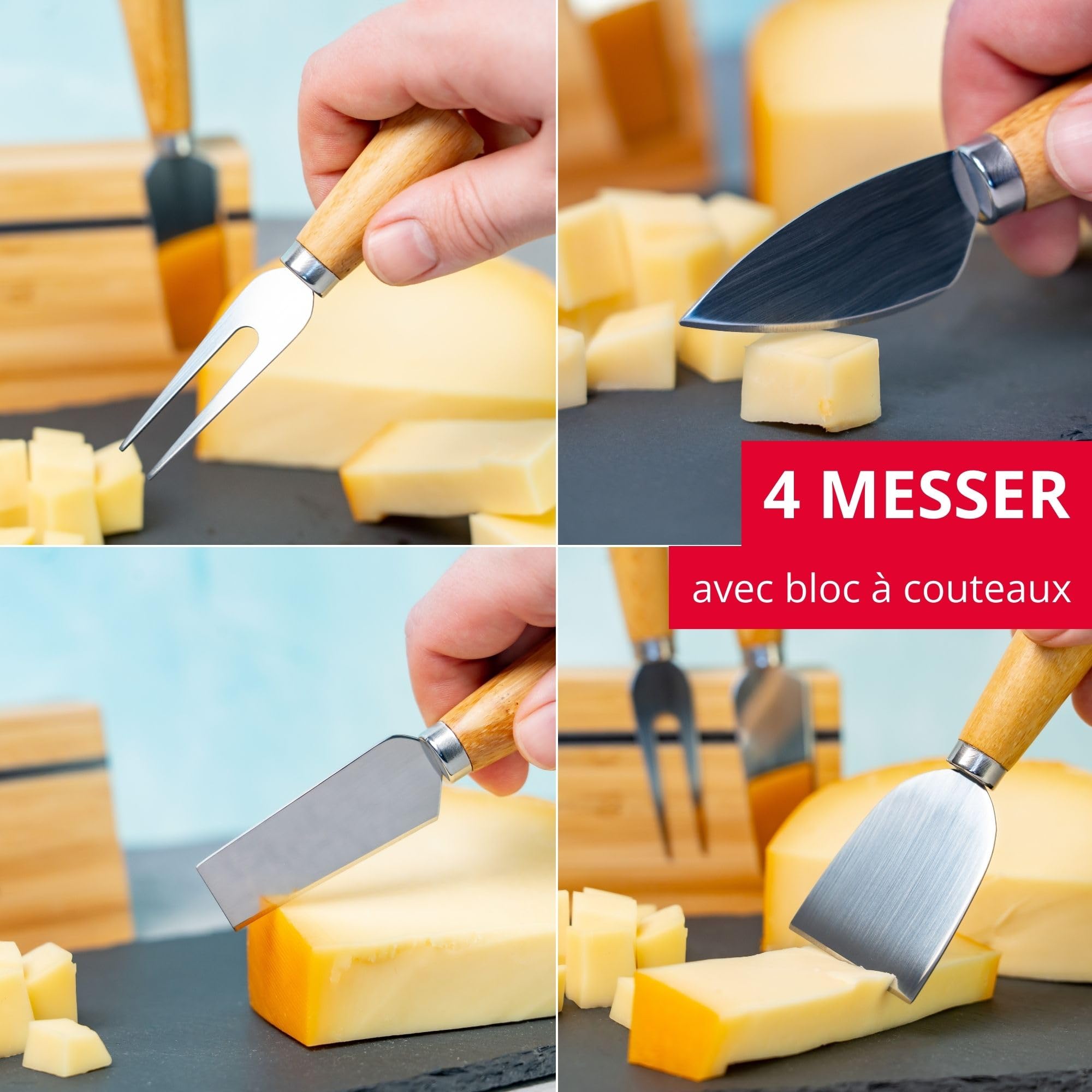 westmark-set-de-5-couteaux-fromage-avec-porte-couteaux-en-bambou-acier-inoxydabl image 4
