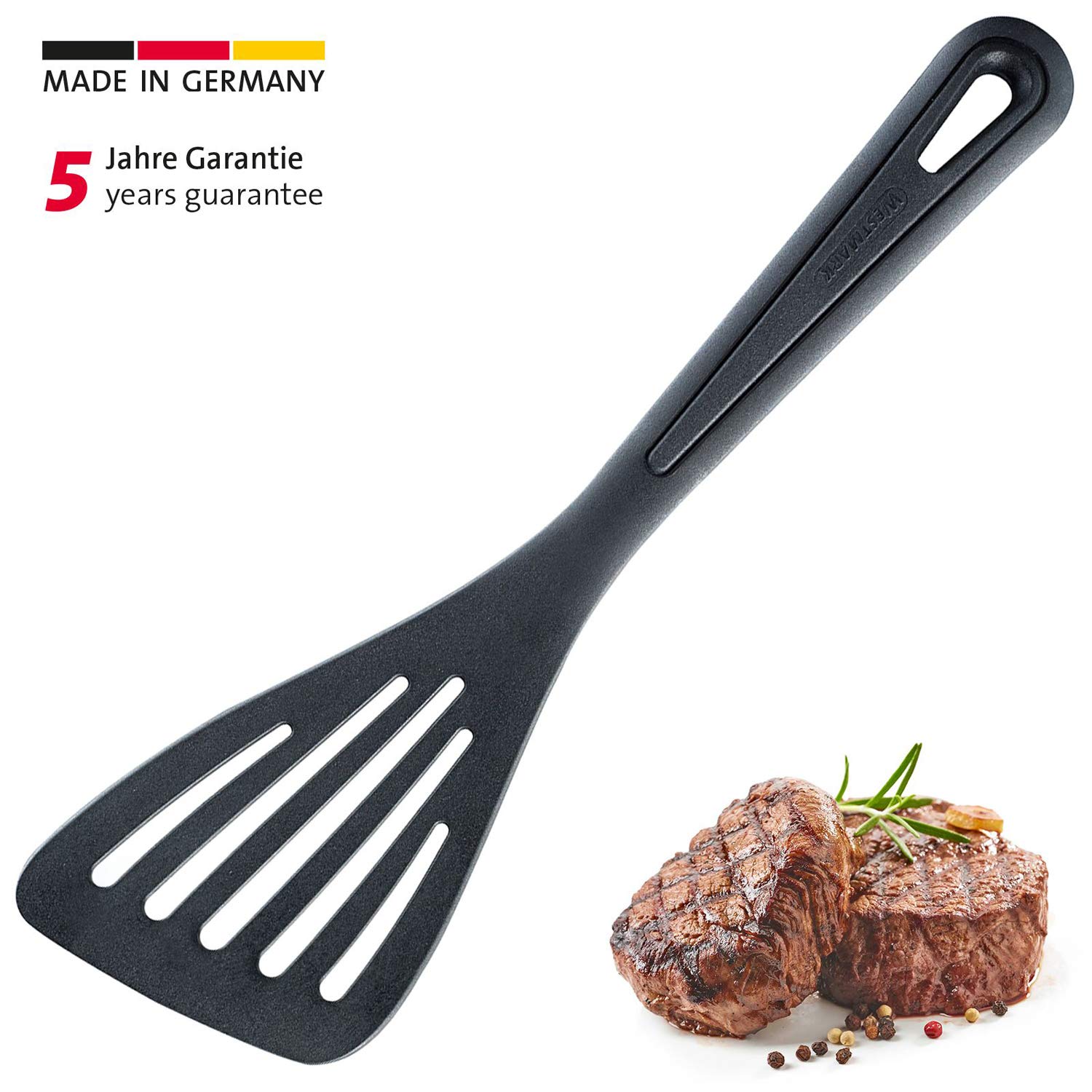 westmark-spatule-gentle-30-cm-spatule-de-cuisine-troite-en-plastique-pa-noir-ant image 2