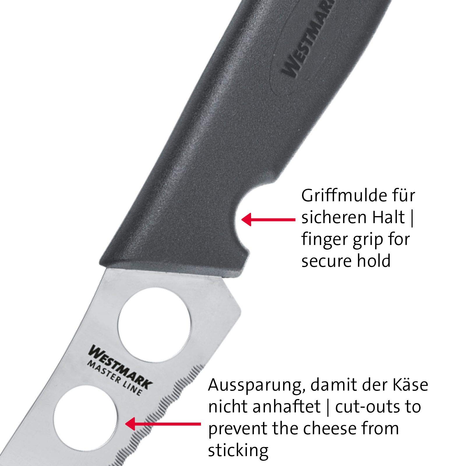 westmark-couteau-fromage-master-line-13562270-lame-perfor-e-13-5-cm-acier-inoxyd image 5