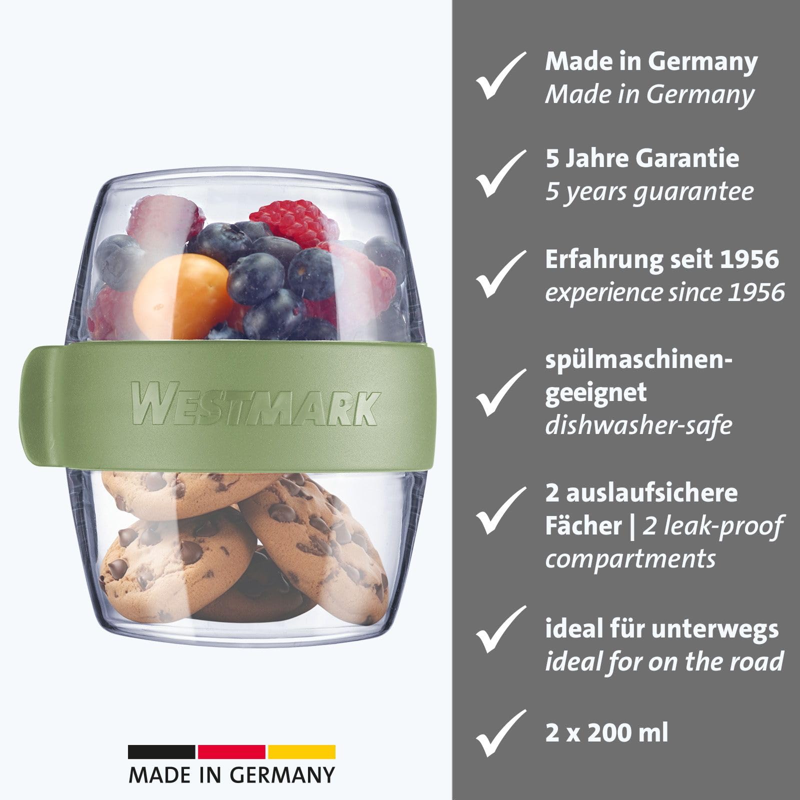 westmark-pocketbox-mini-bo-te-meal-prep-to-go-400-ml-2-x-200-ml-2-compartiments- image 2