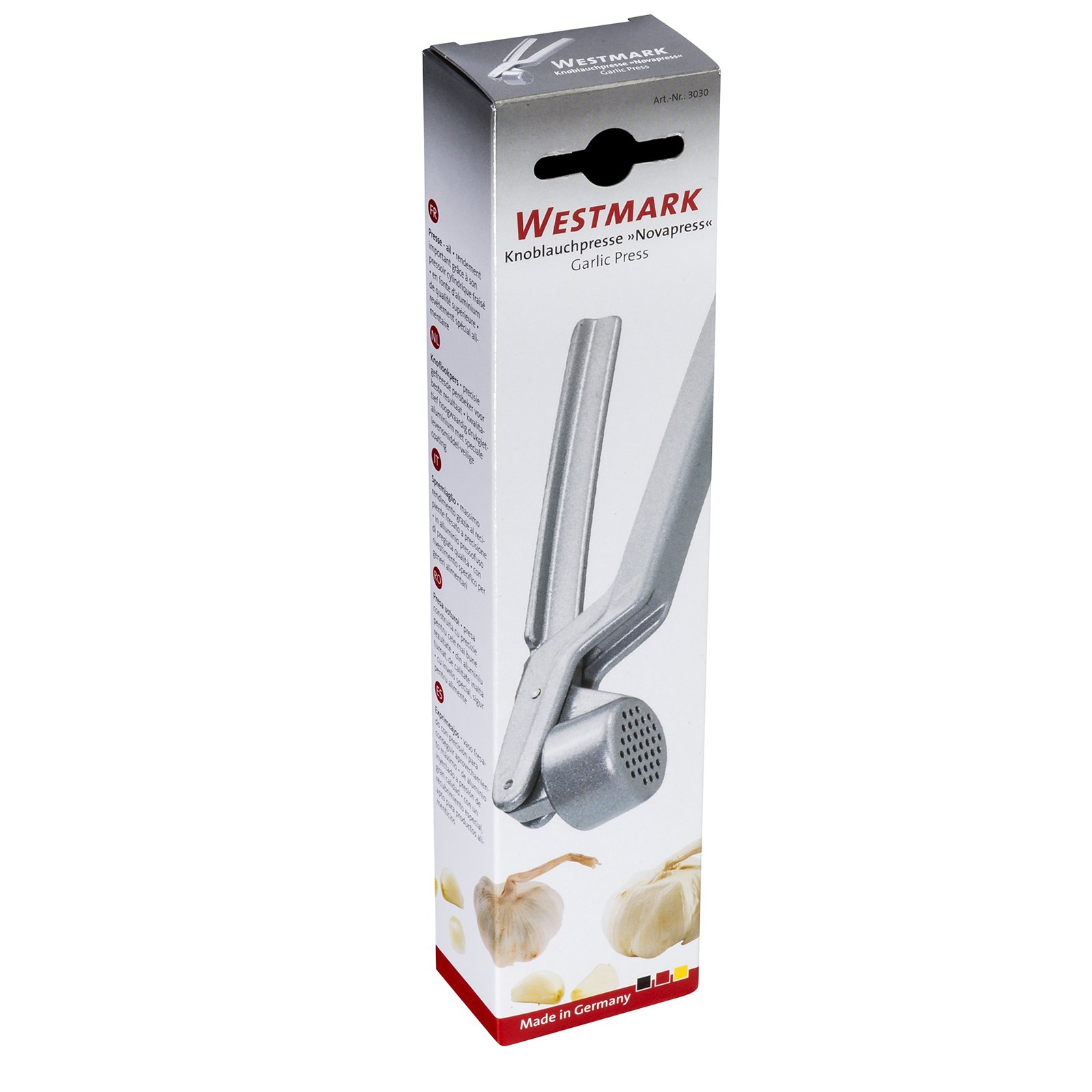 westmark-novapress-30302260-presse-ail-en-aluminium-moul-16-5-cm-argent-garantie image 6