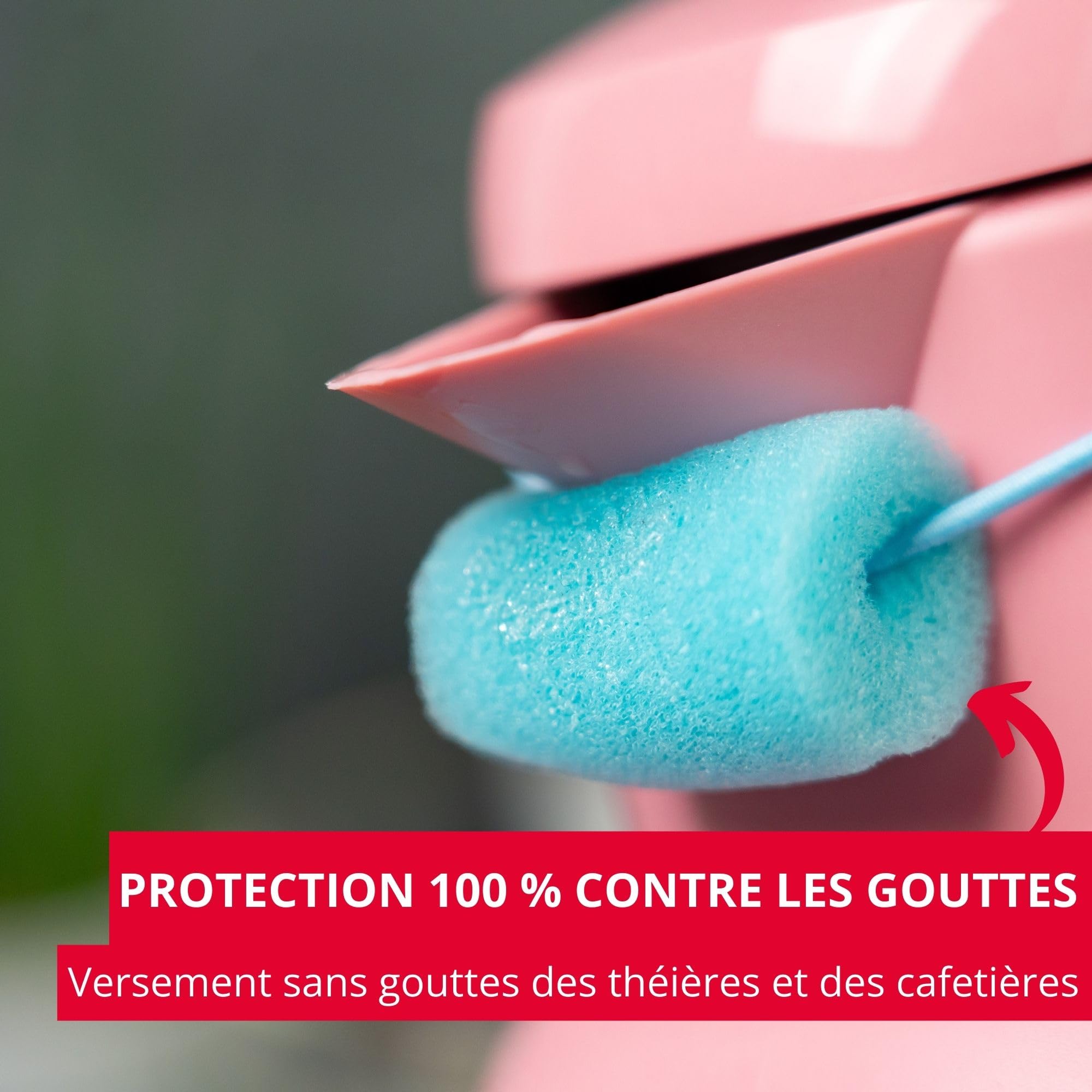 westmark-butterfly-pare-gouttes-pour-th-i-re-lot-de-3-mousse-c-ramique-m-tal-rou image 2