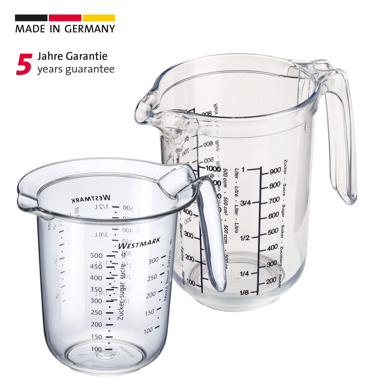 westmark-gerda-set-de-2-pichets-gradu-s-0-5-l-et-1-l-graduations-multilingues-g- image 2