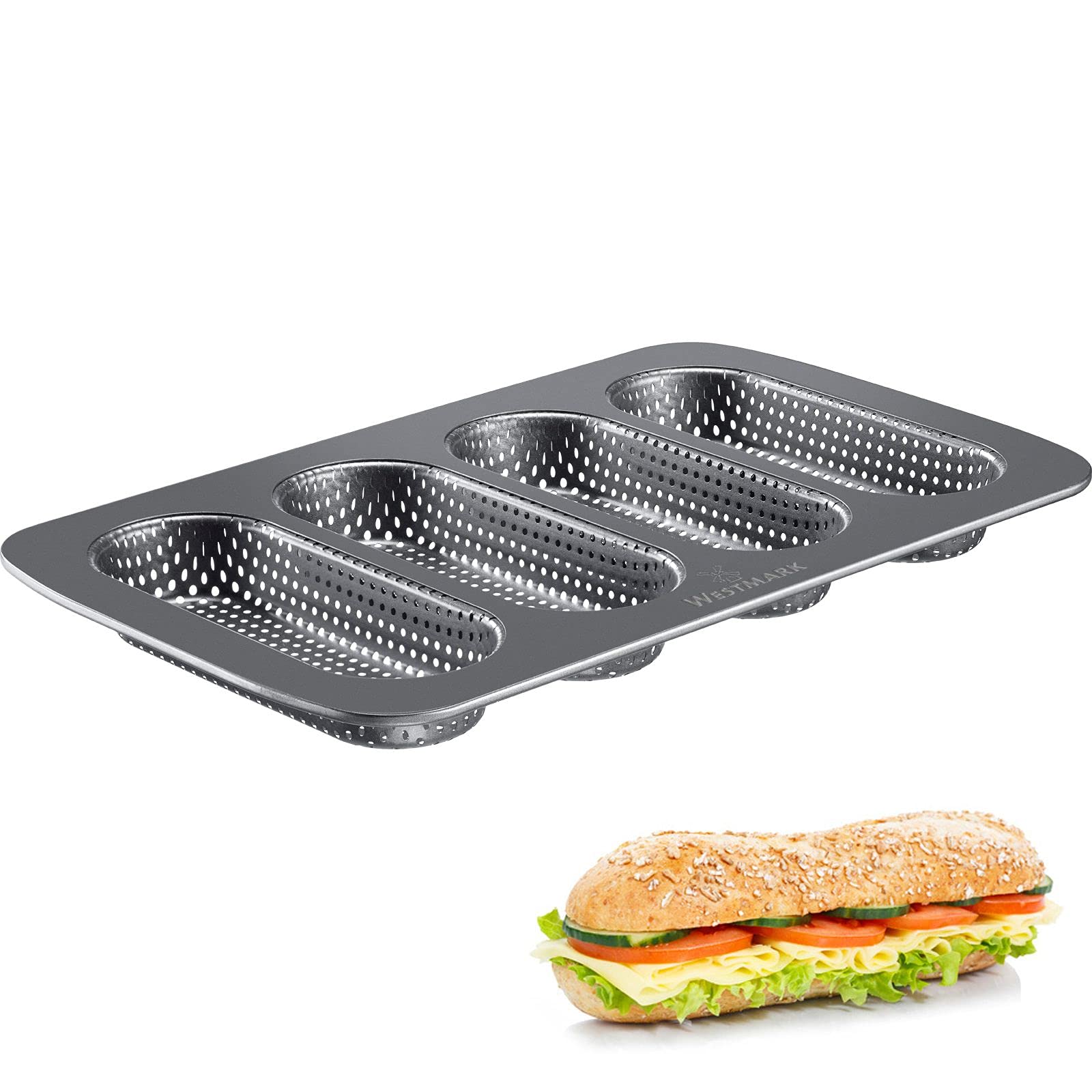 westmark-327222e6-moule-burger-d-mouleur-en-acier-anti-adh-sif-lot-de-2-pi-ces image 2
