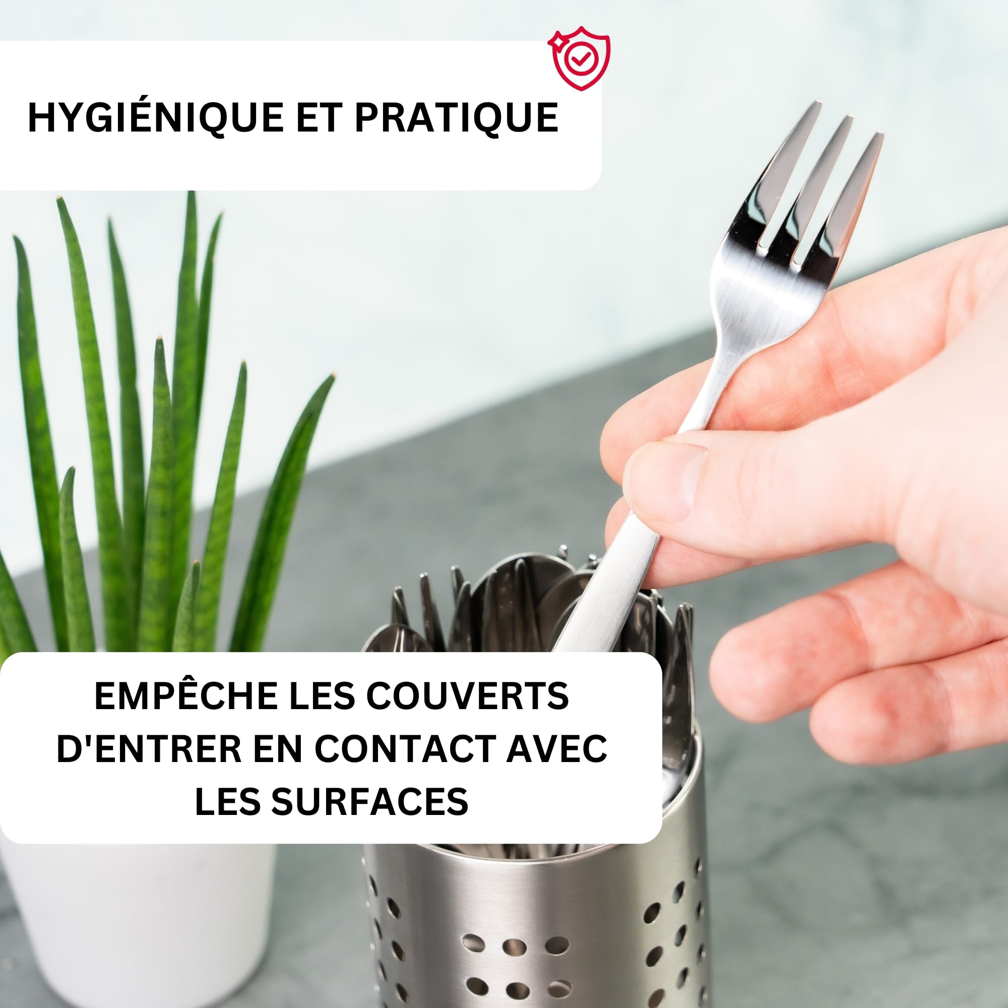 westmark-gouttoir-couverts-rond-69012211-porte-ustensiles-en-acier-inoxydable-10 image 3
