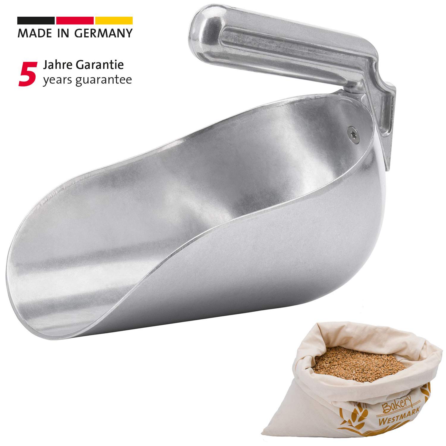 westmark-90212291-pelle-sac-1050-ml-en-aluminium-moul-manche-int-rieur-argent image 2