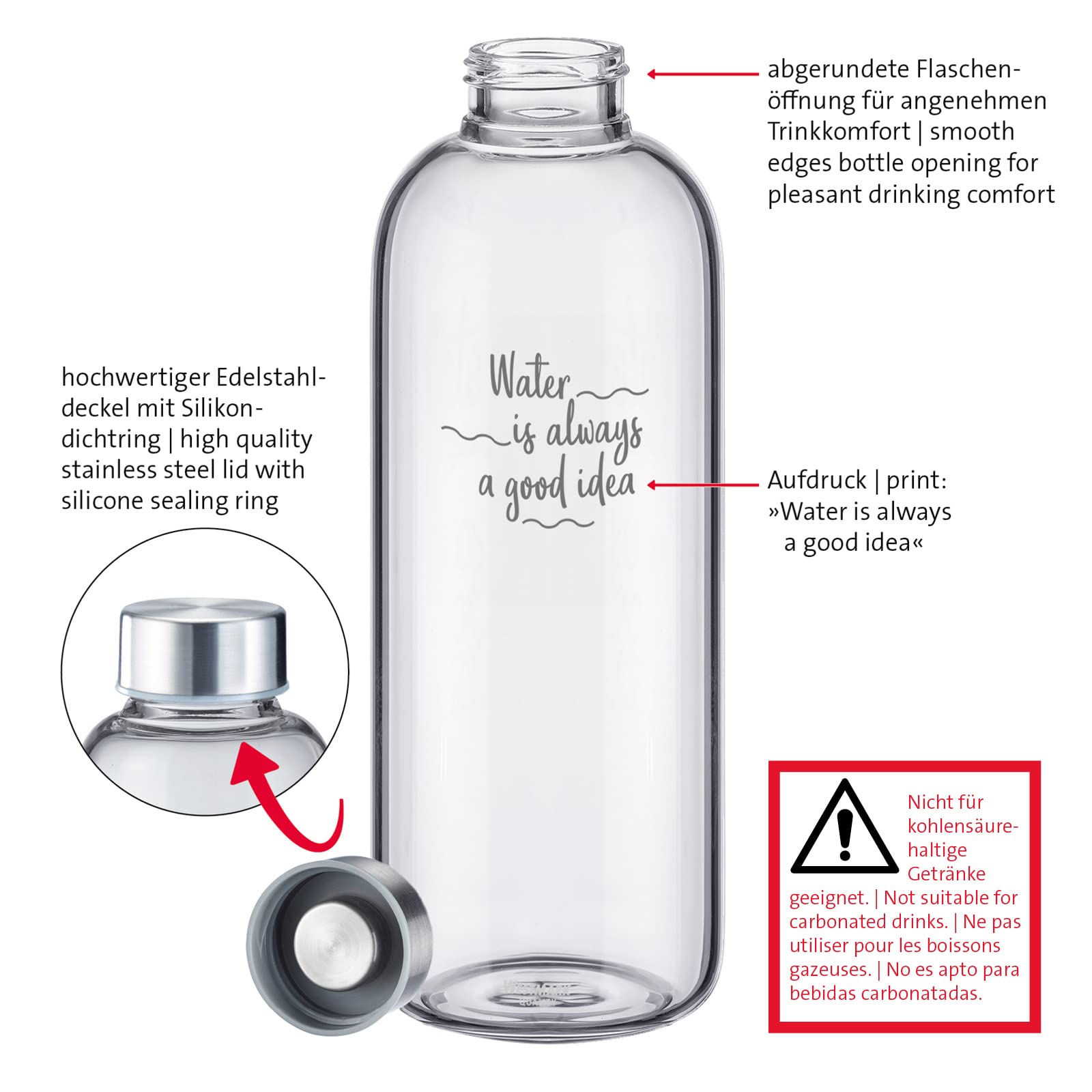 westmark-viva-set-de-2-gourdes-en-verre-1000-ml-avec-housse-de-protection-sans-b-2 image 5