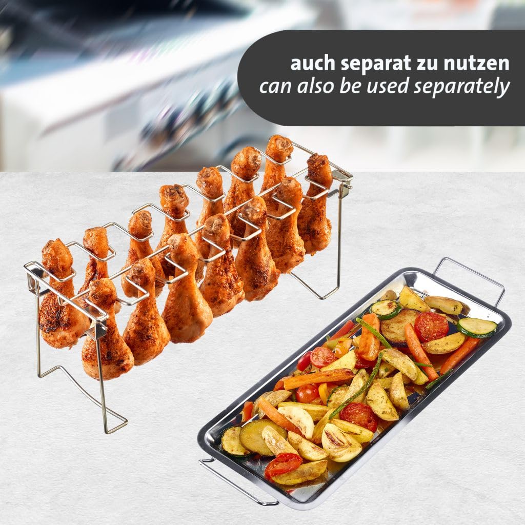 westmark-support-pour-pilons-de-poulet-en-acier-inoxydable-jusqu-14-pilons-avec- image 4