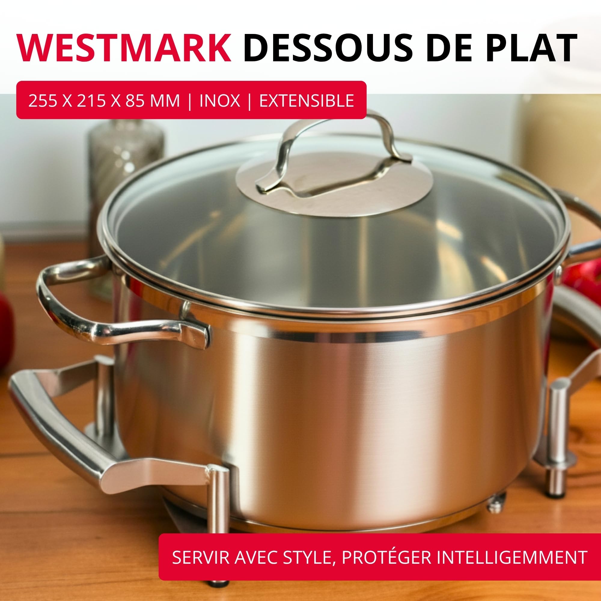 westmark-flexi-dessous-de-plat-extensible-18-42-cm-acier-inoxydable-r-sistant-24 image 2
